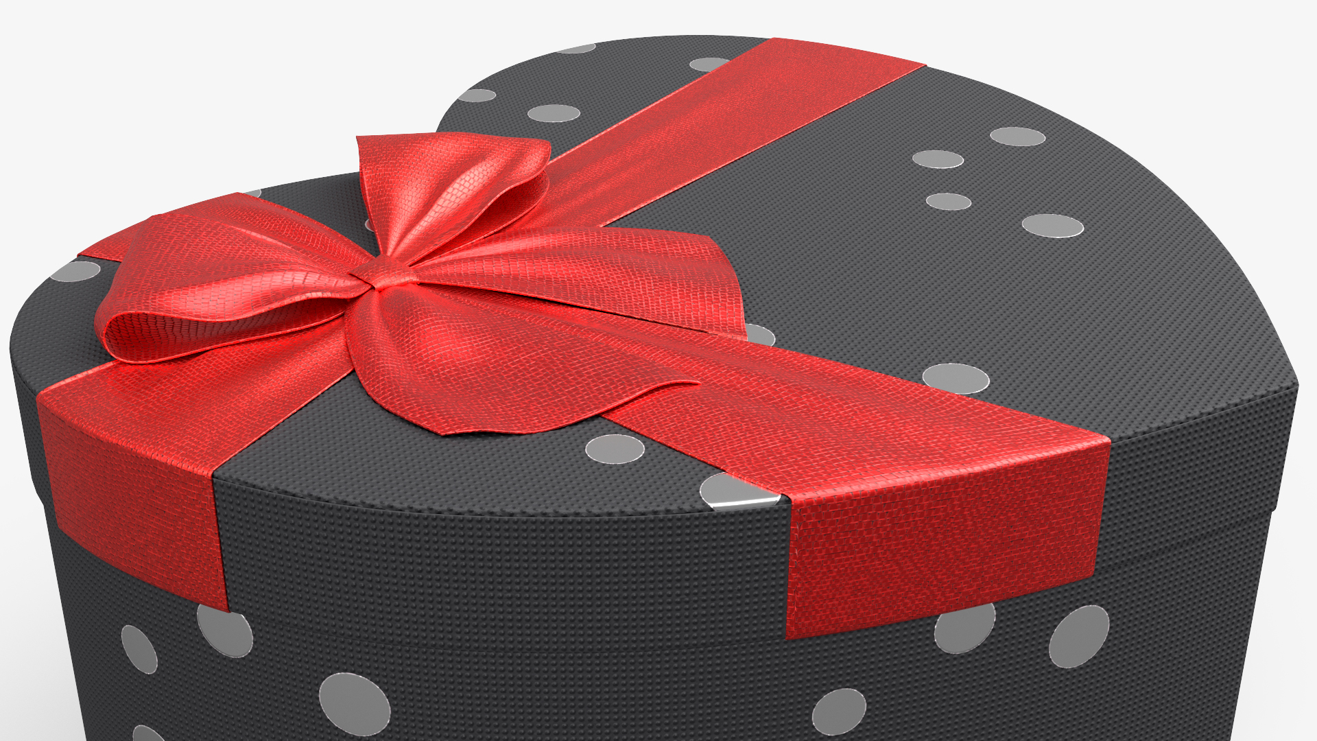Ribbon Wrapped Gift Box Set Black Red, view 8