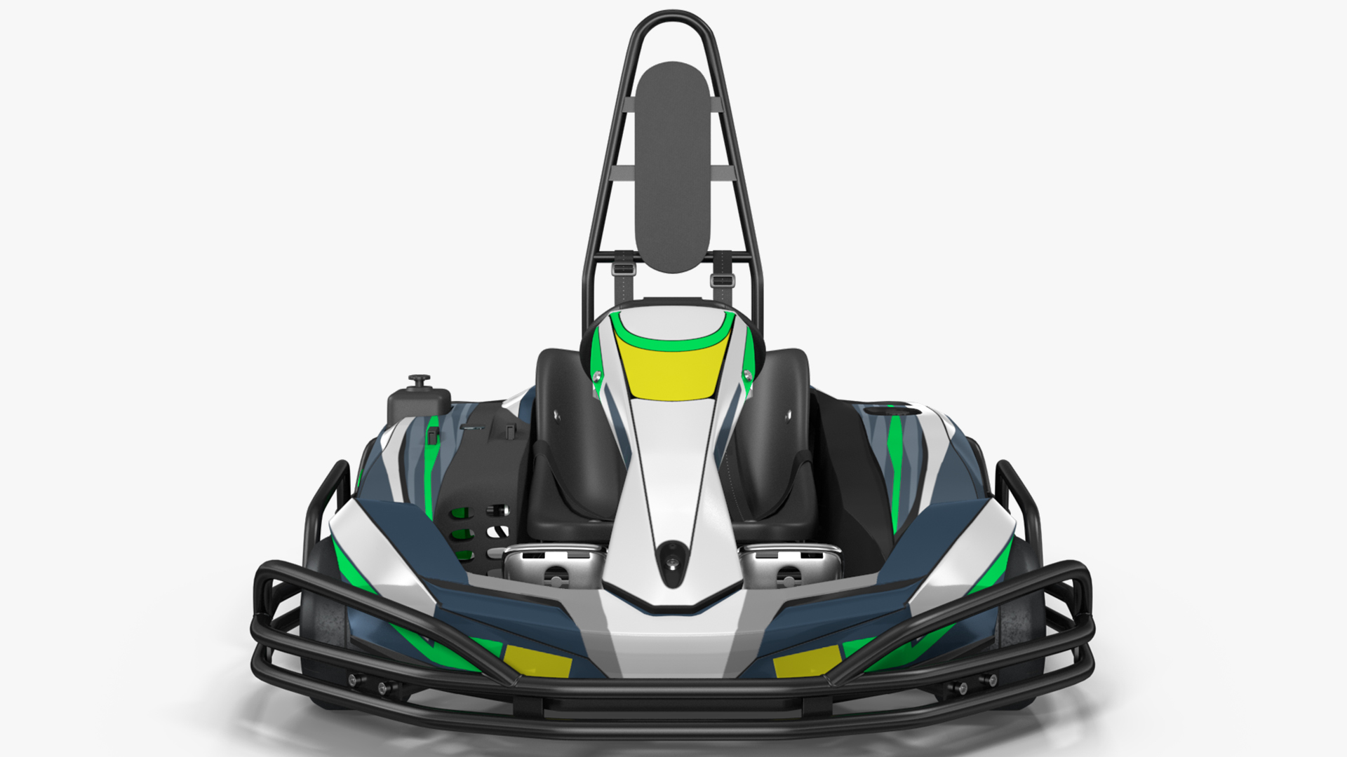 3D Petrol Powered Kart with Roll Bar model