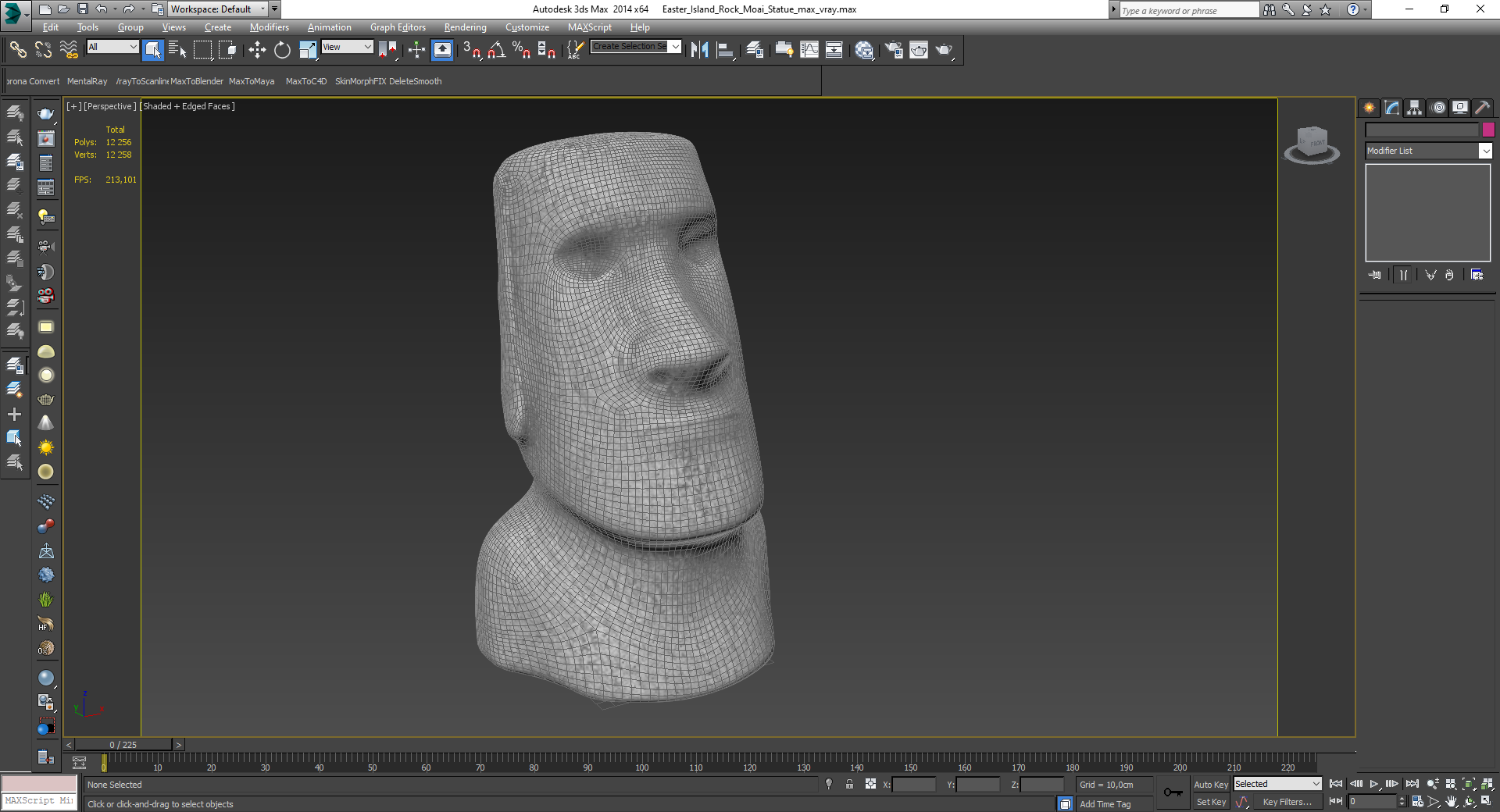 3D Easter Island Rock Moai Statue for 3D Print model