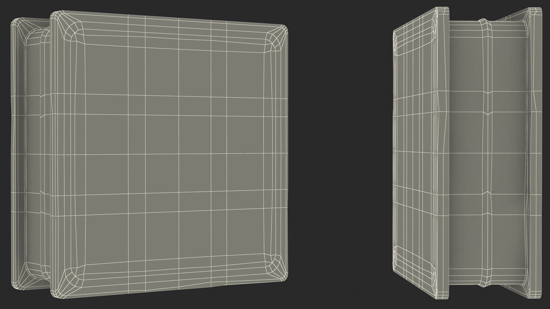 3D Quadra Glass Block model