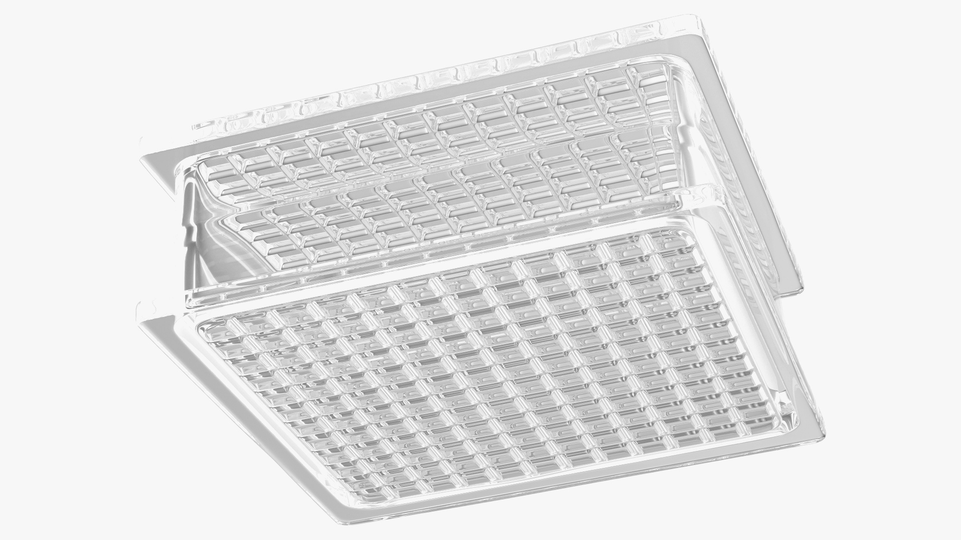 3D Quadra Glass Block model