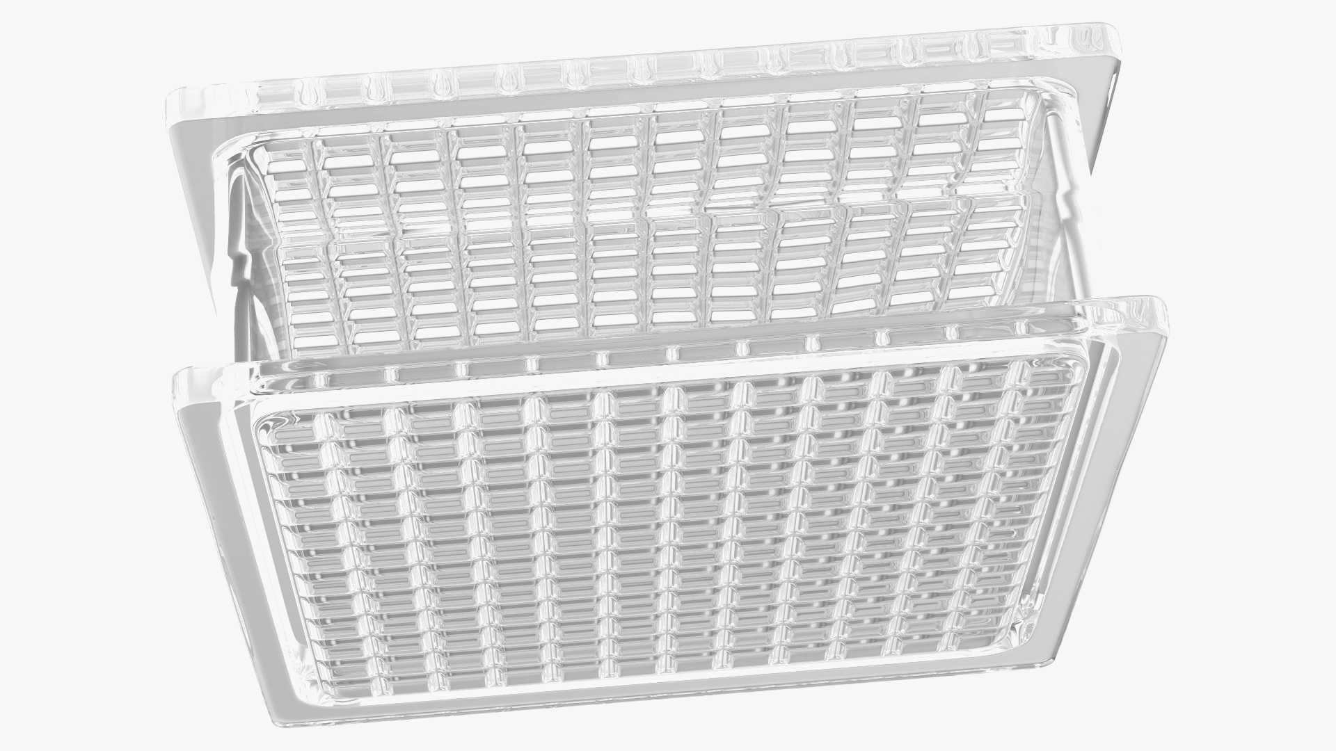 3D Quadra Glass Block model