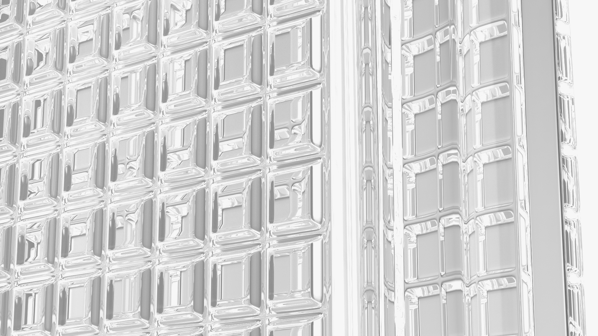 3D Quadra Glass Block model