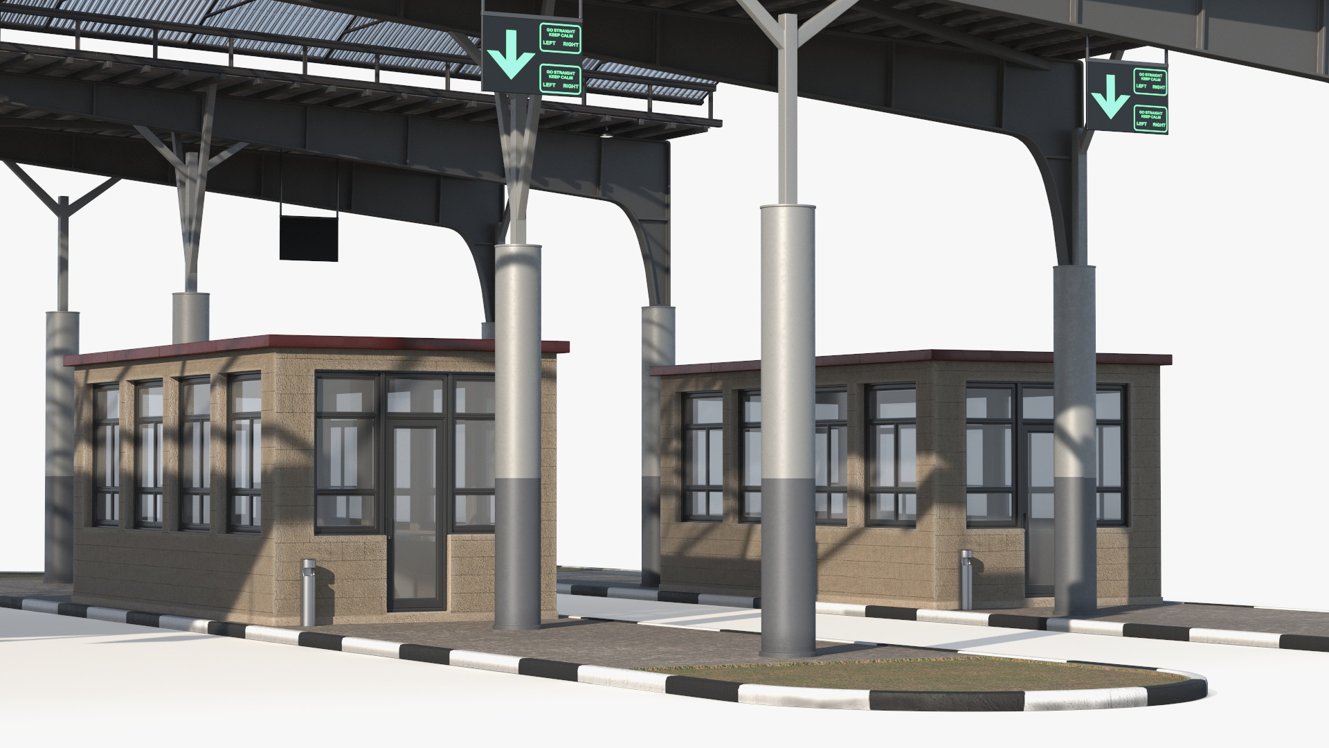 3D Large Border Checkpoint model
