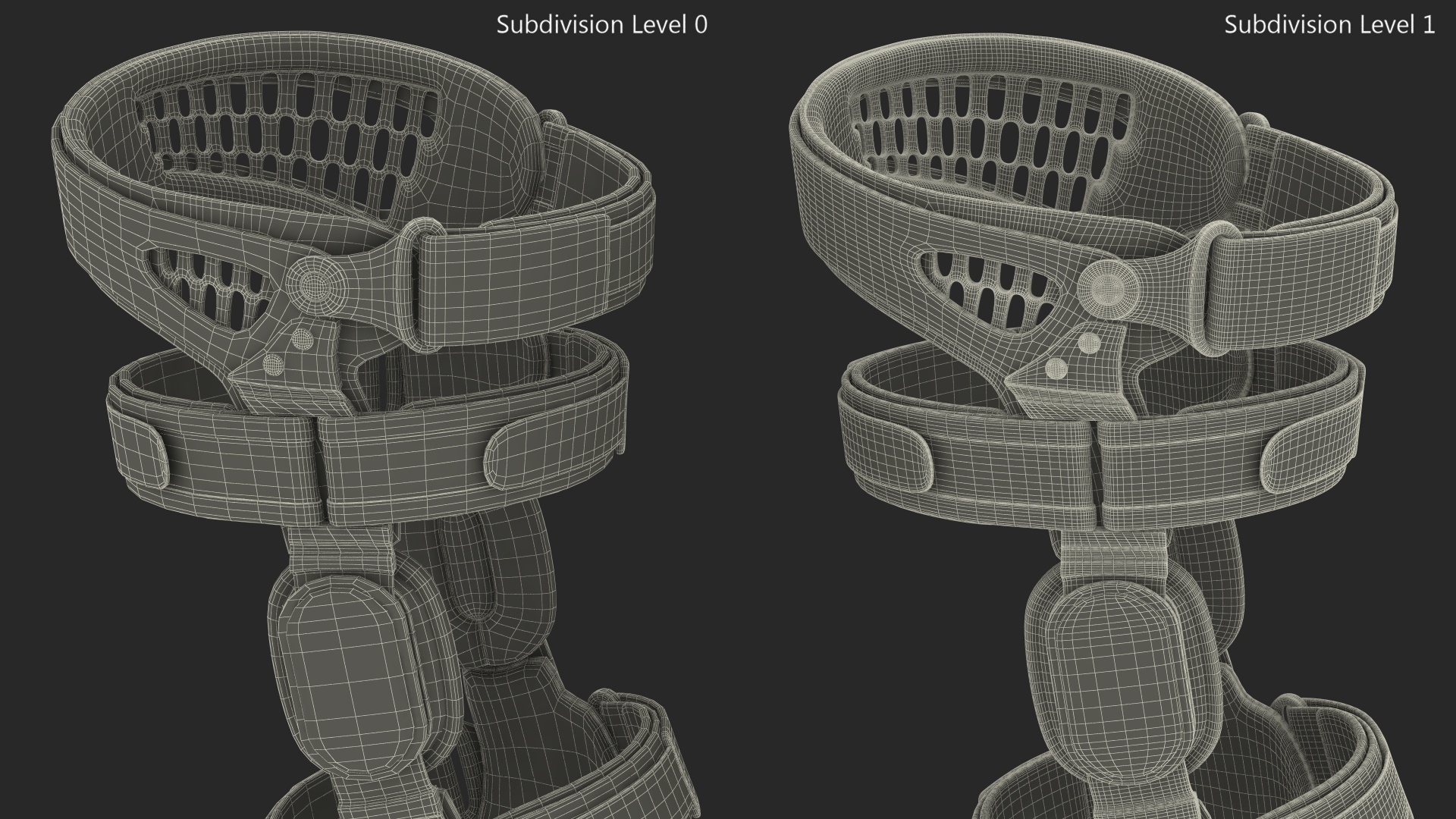 3D model BREG Knee Brace
