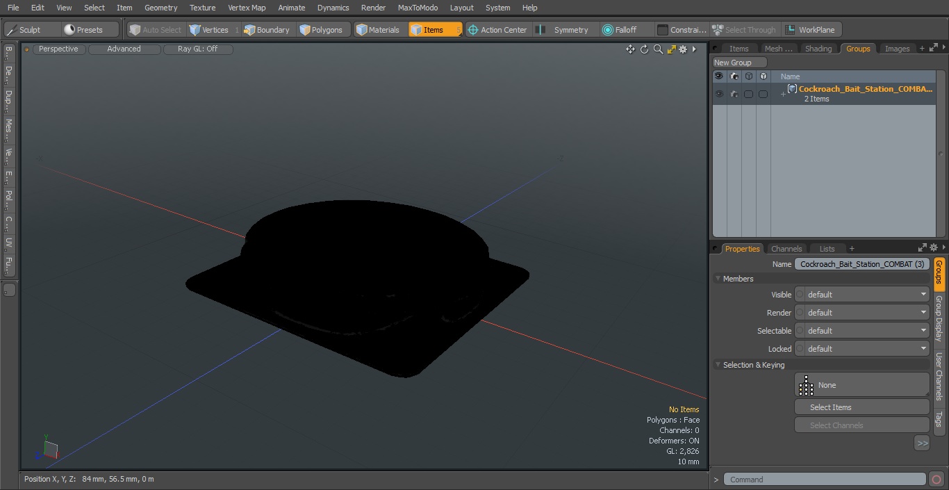 Cockroach Bait Station COMBAT 3D model