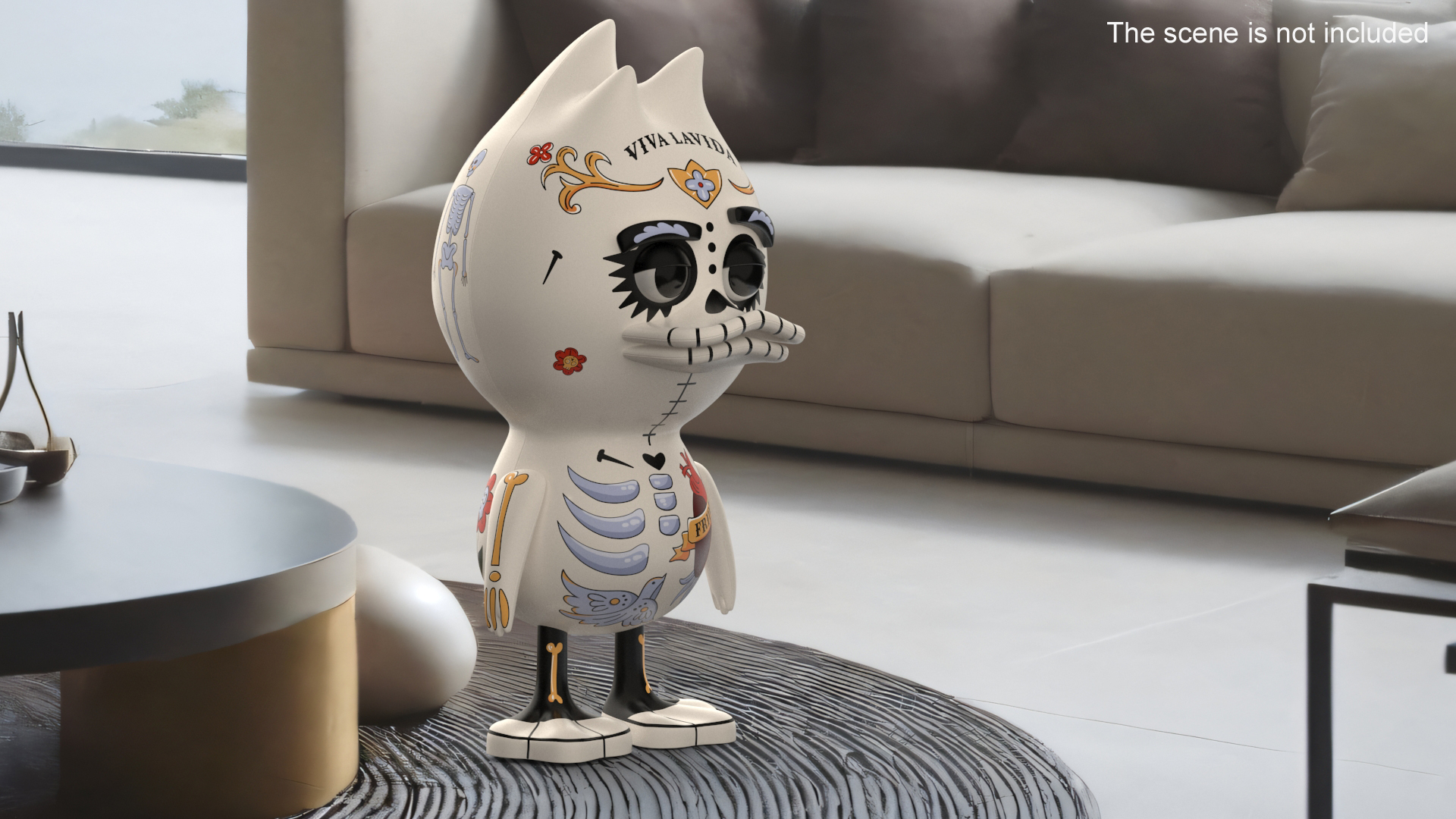 3D model TUD Toy Frida Kahlo White