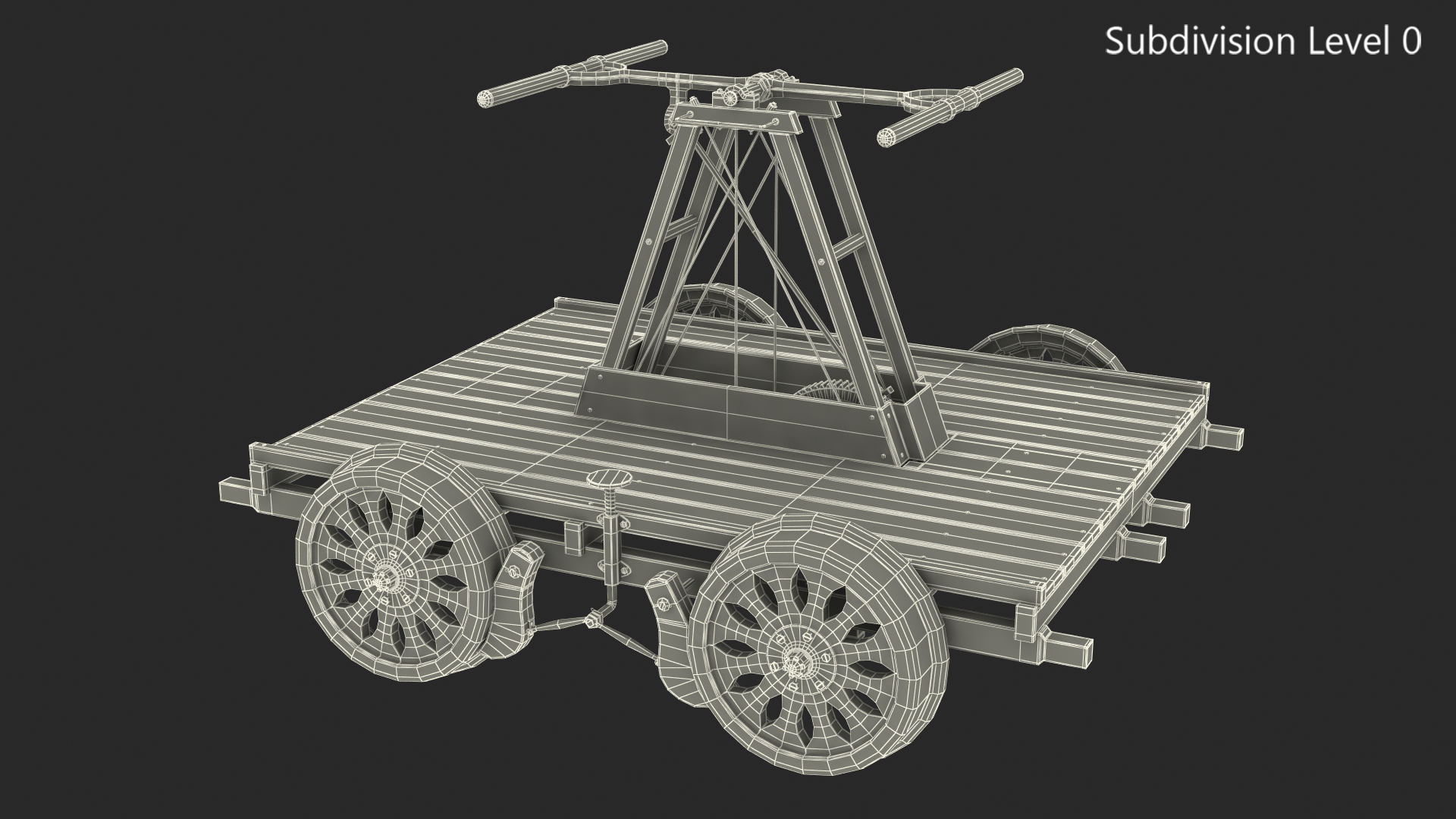 3D model Railway Handcar
