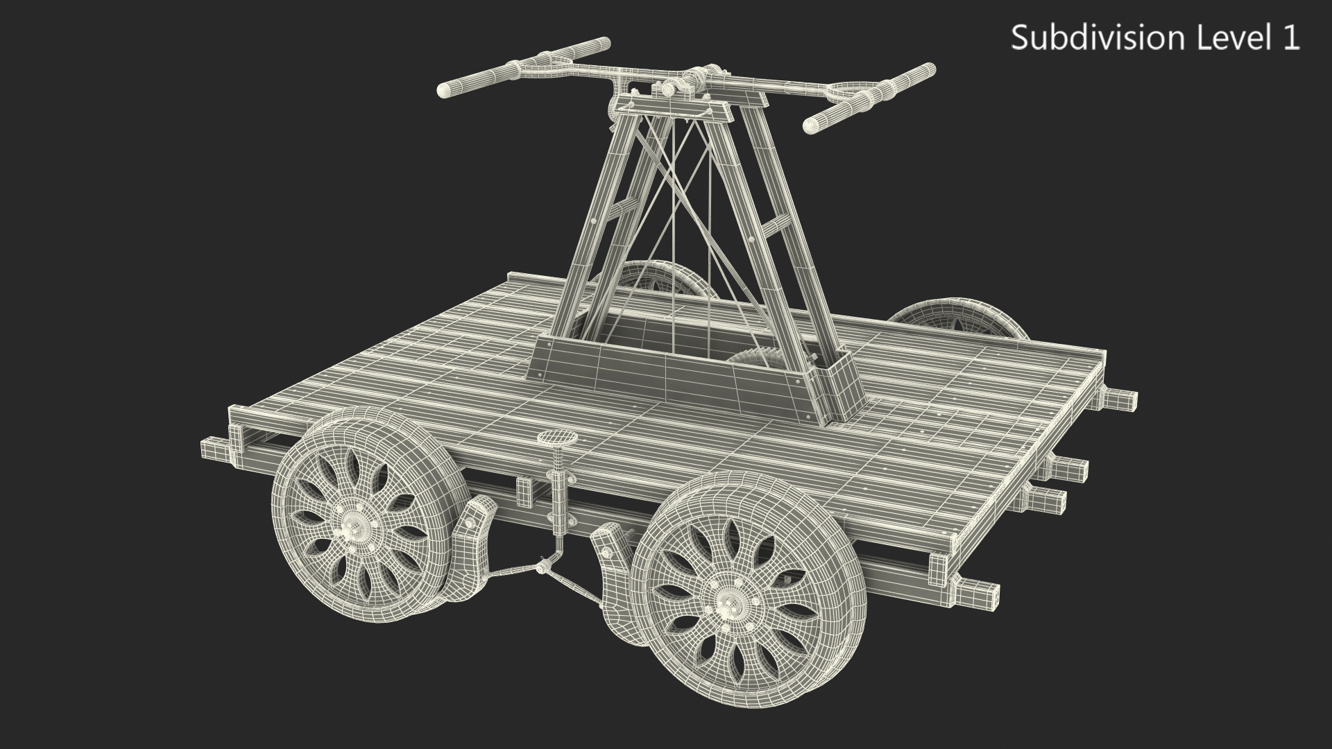 3D model Railway Handcar