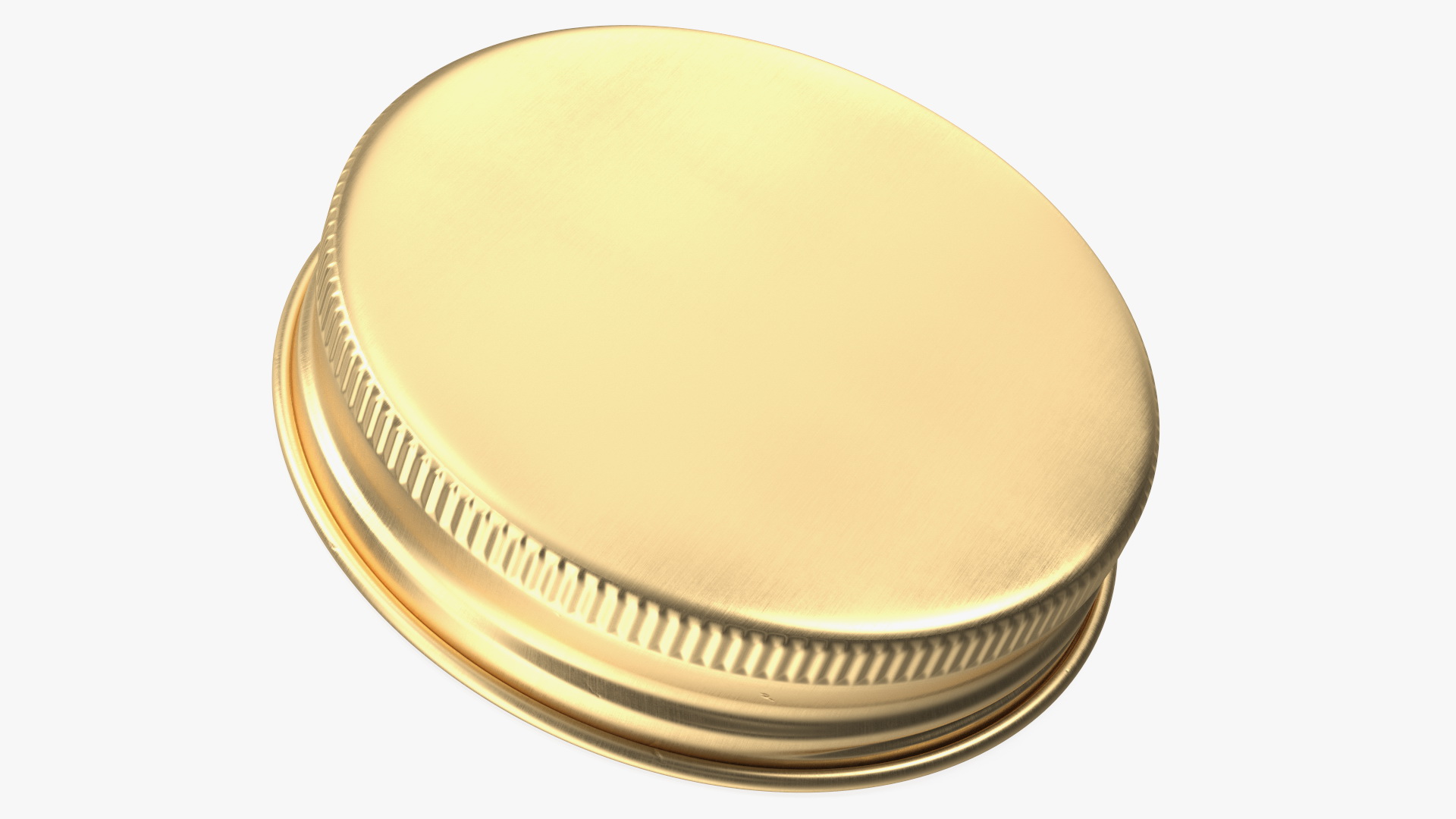 3D 38mm Aluminium Bottle Screw Cap Golden model