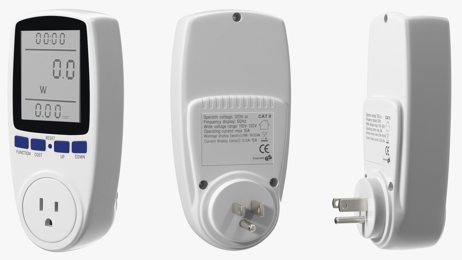 Power Meter US Plug 3D model