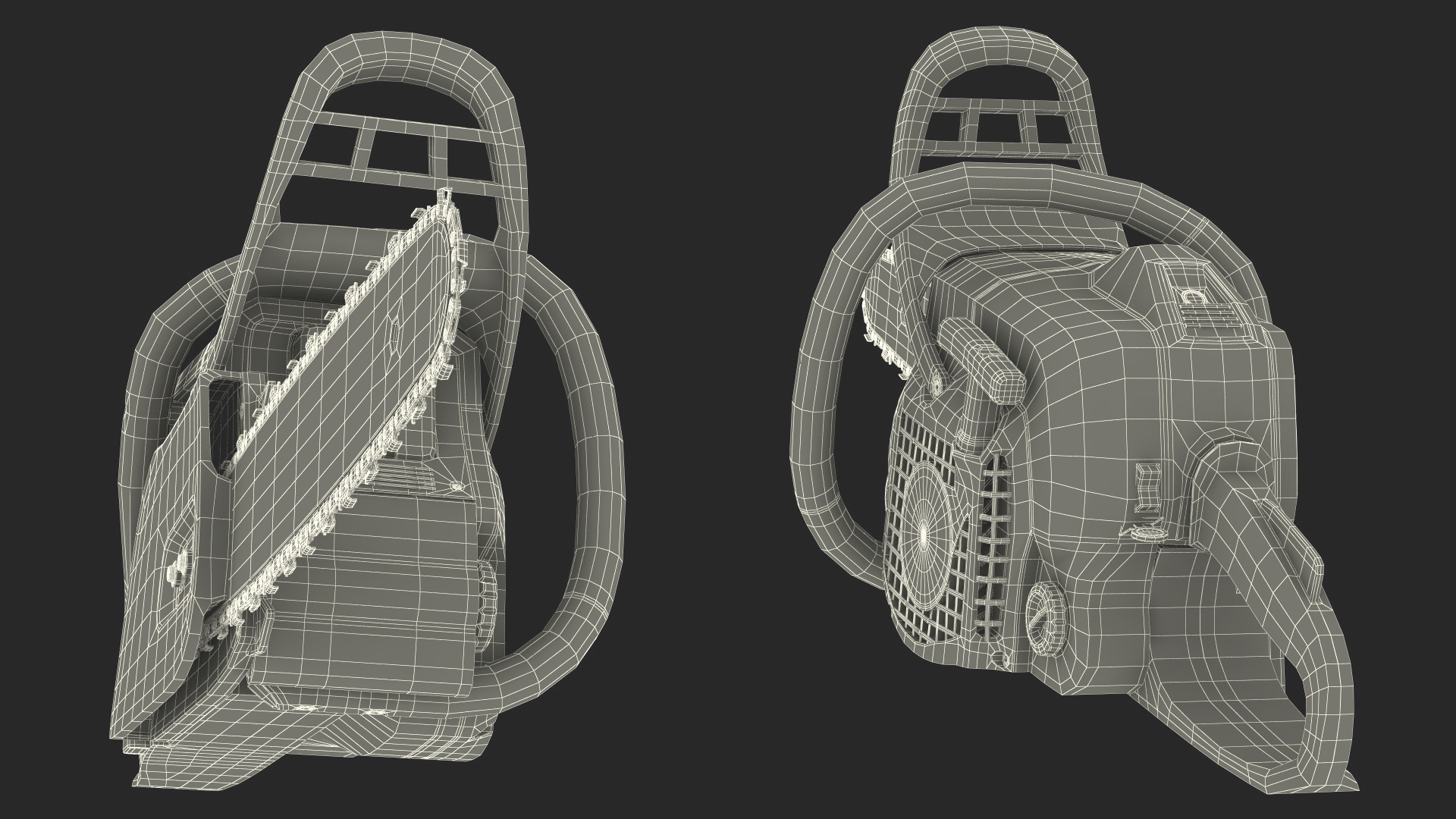 3D model Petrol Chainsaw