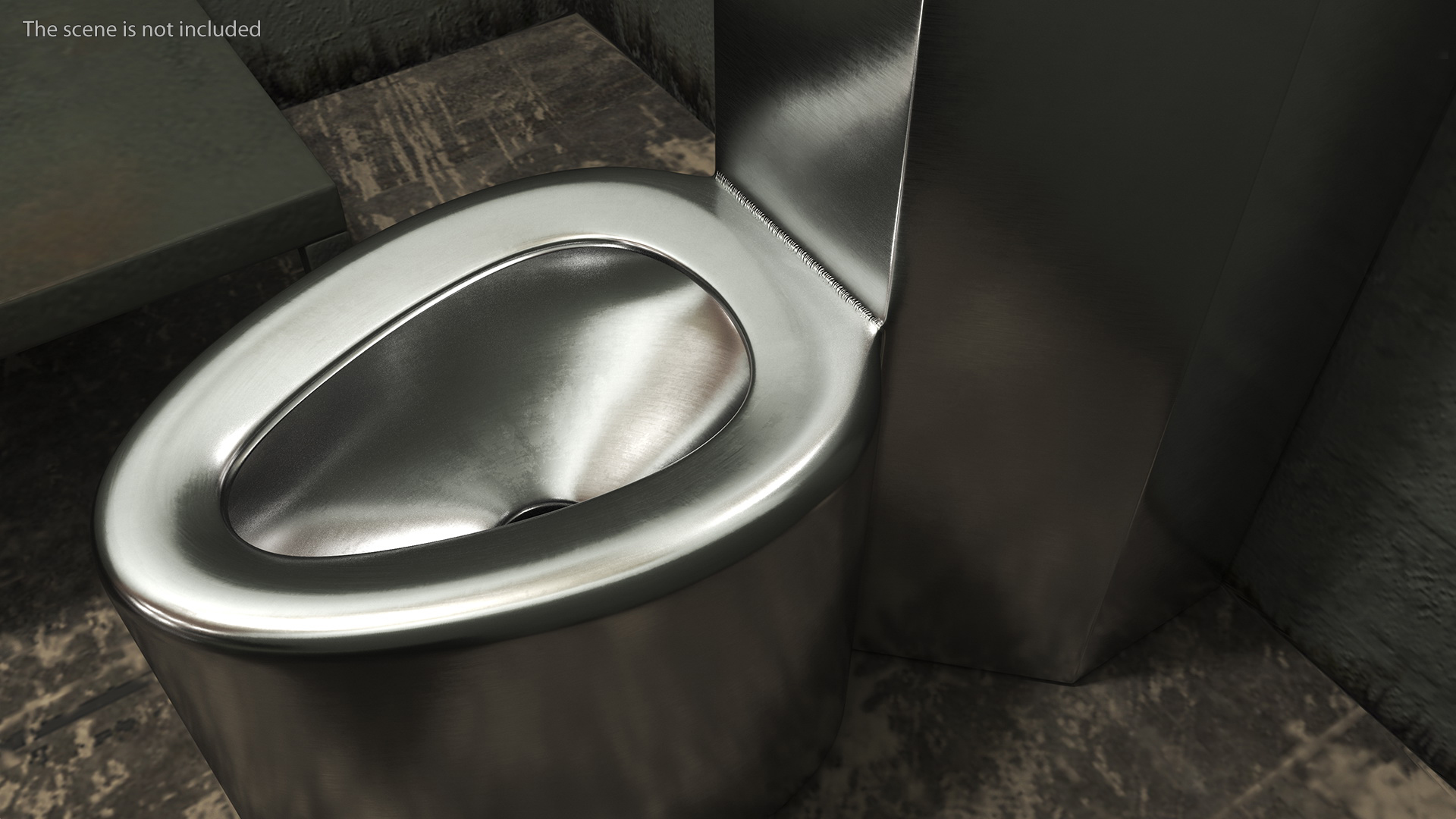 3D Stainless Steel Commode Toilet Basin Combination model