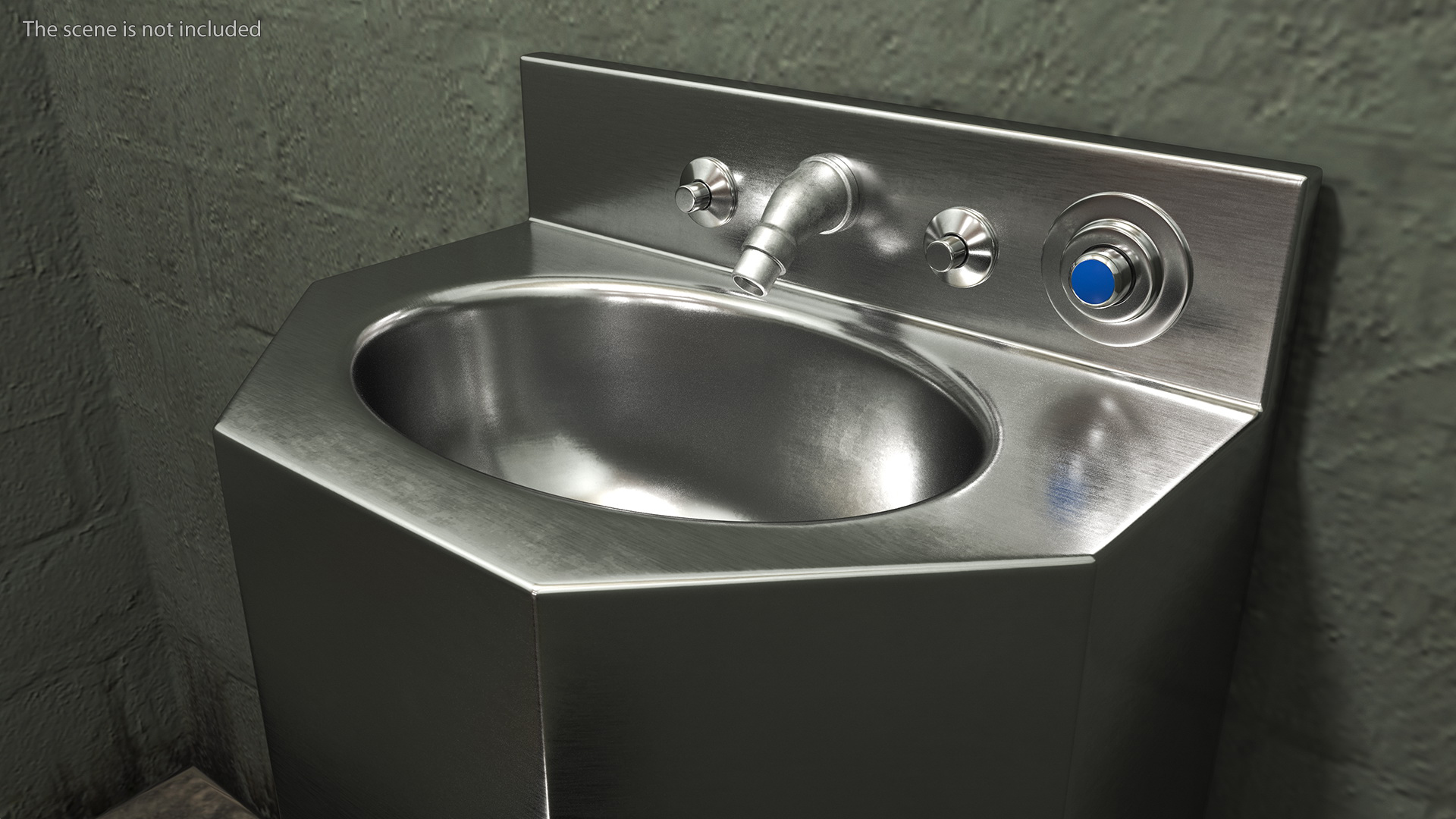 3D Stainless Steel Commode Toilet Basin Combination model