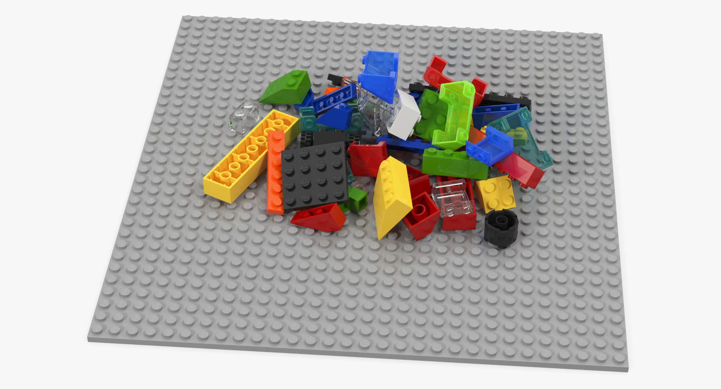 3D Random Lego Bricks model