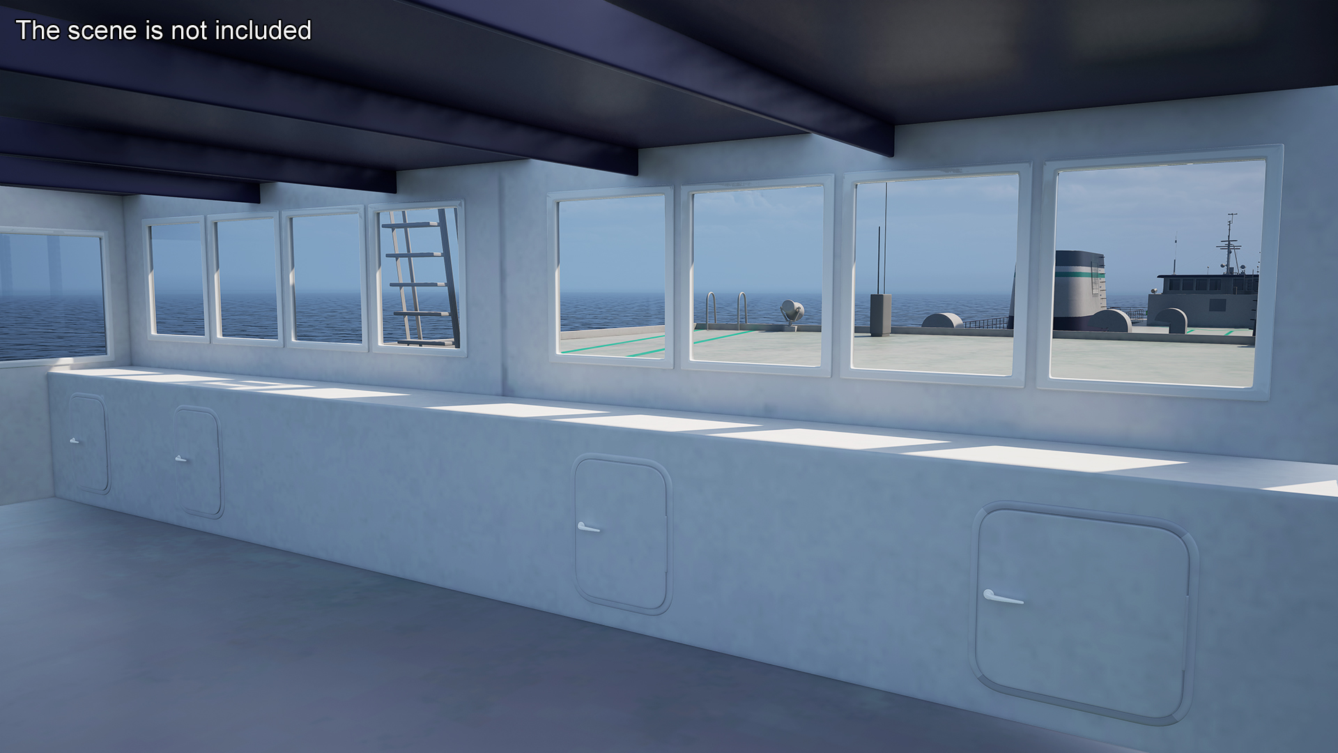 3D Large Ferry Ship