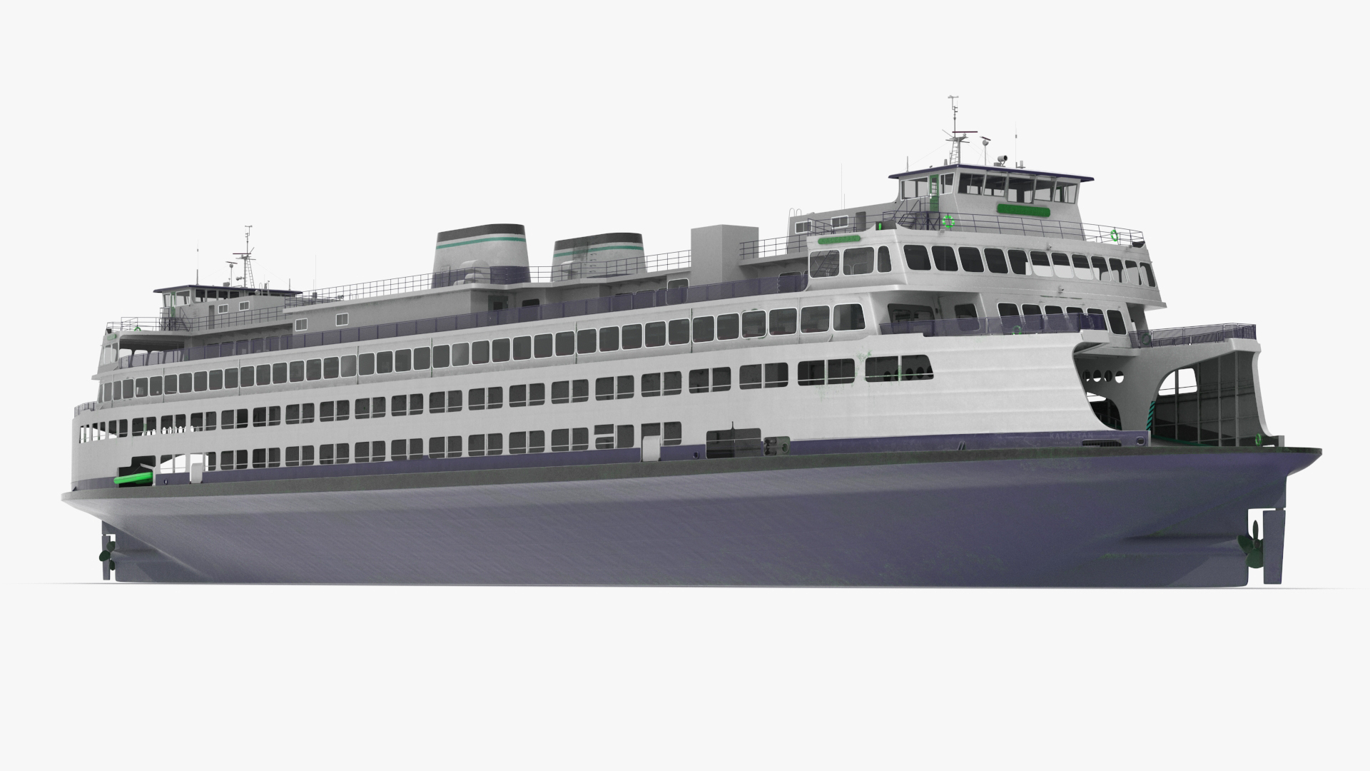3D Large Ferry Ship