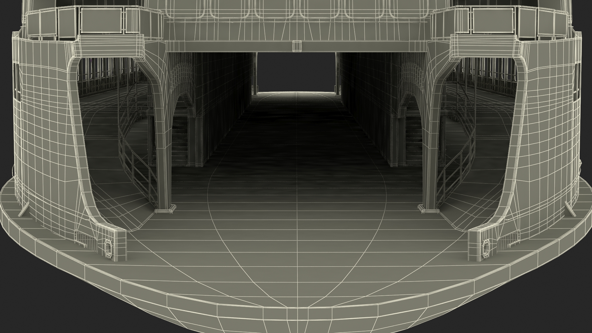 3D Large Ferry Ship