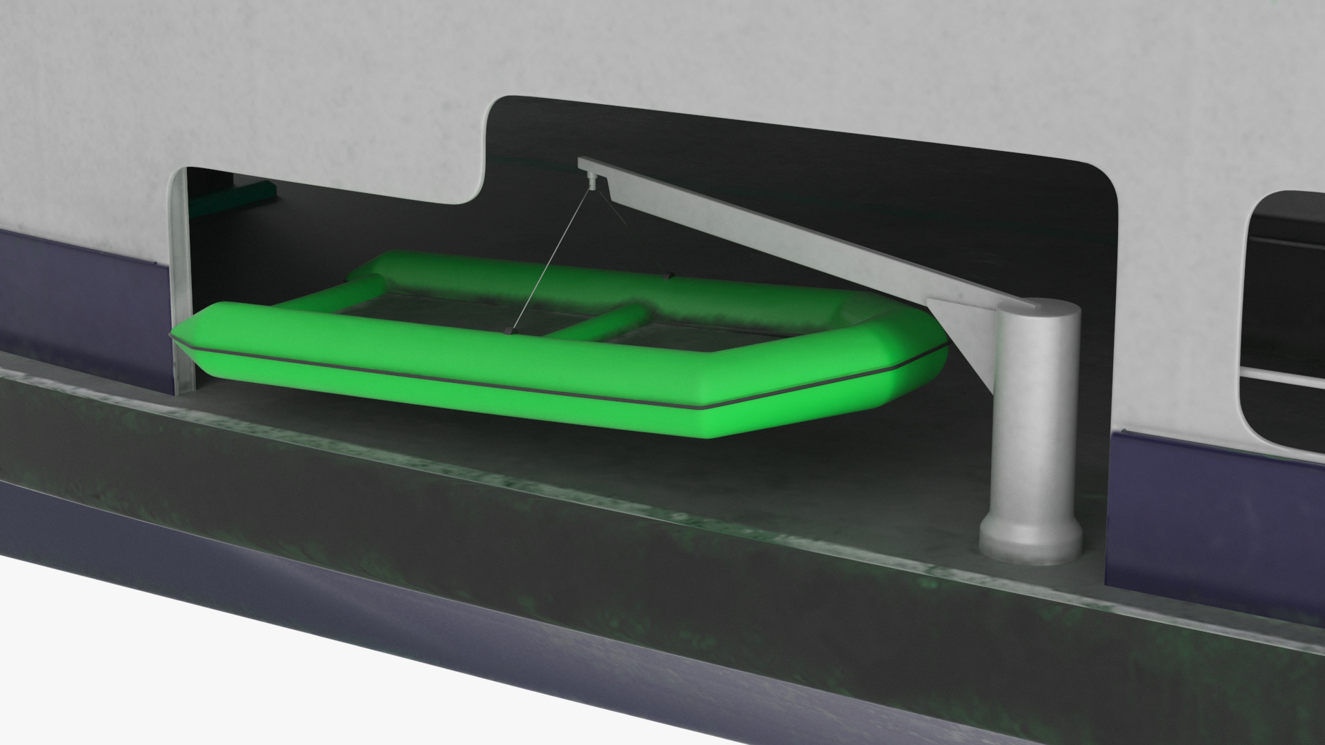 3D Large Ferry Ship