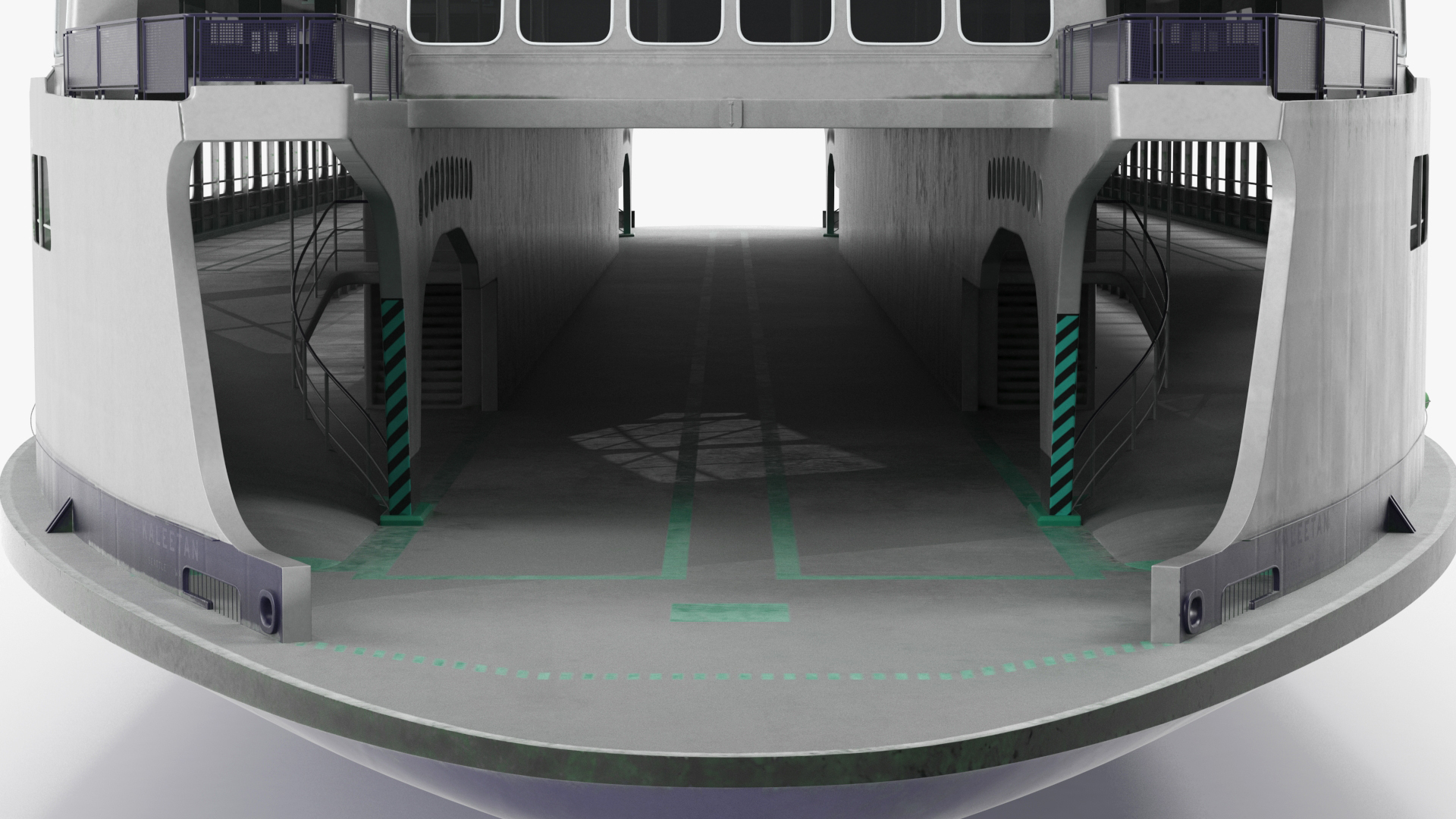 3D Large Ferry Ship