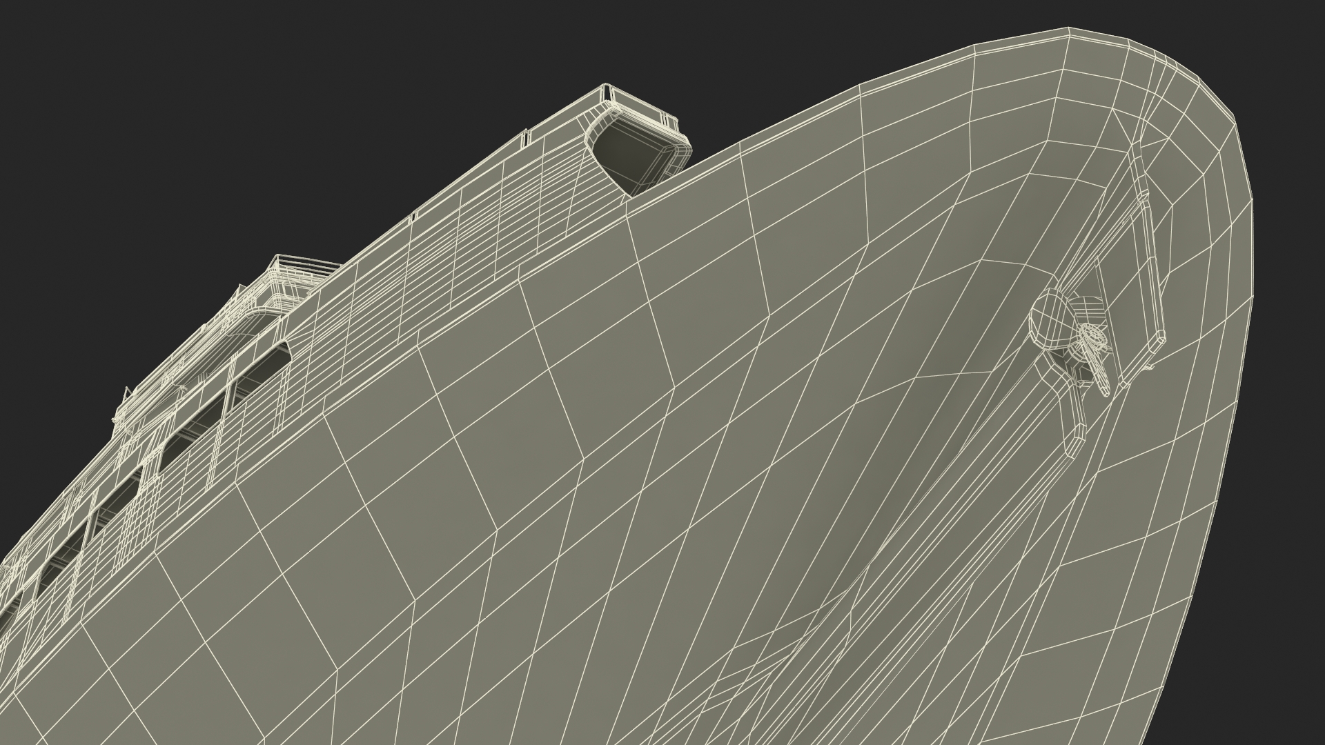 3D Large Ferry Ship
