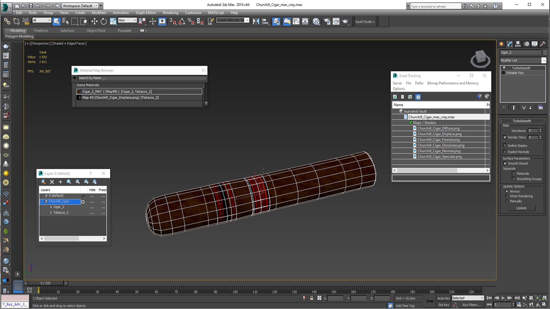 3D model Churchill Cigar