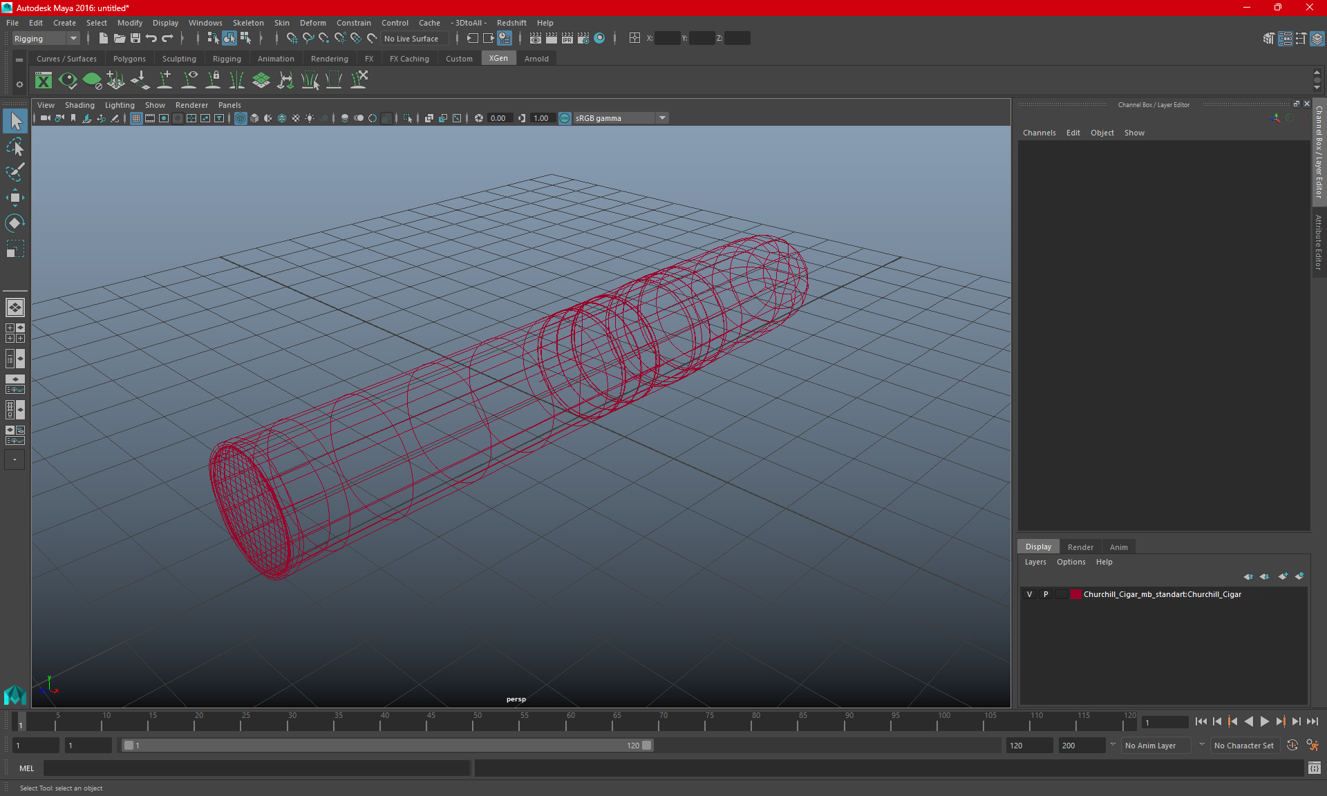 3D model Churchill Cigar