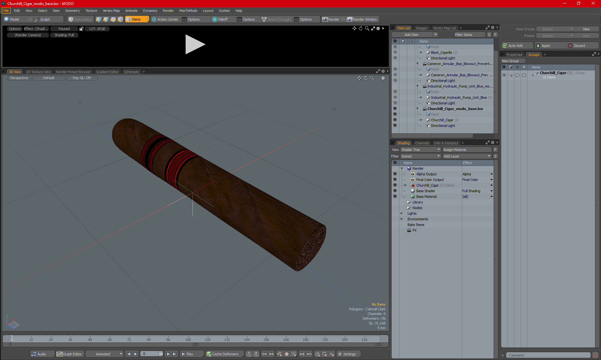 3D model Churchill Cigar