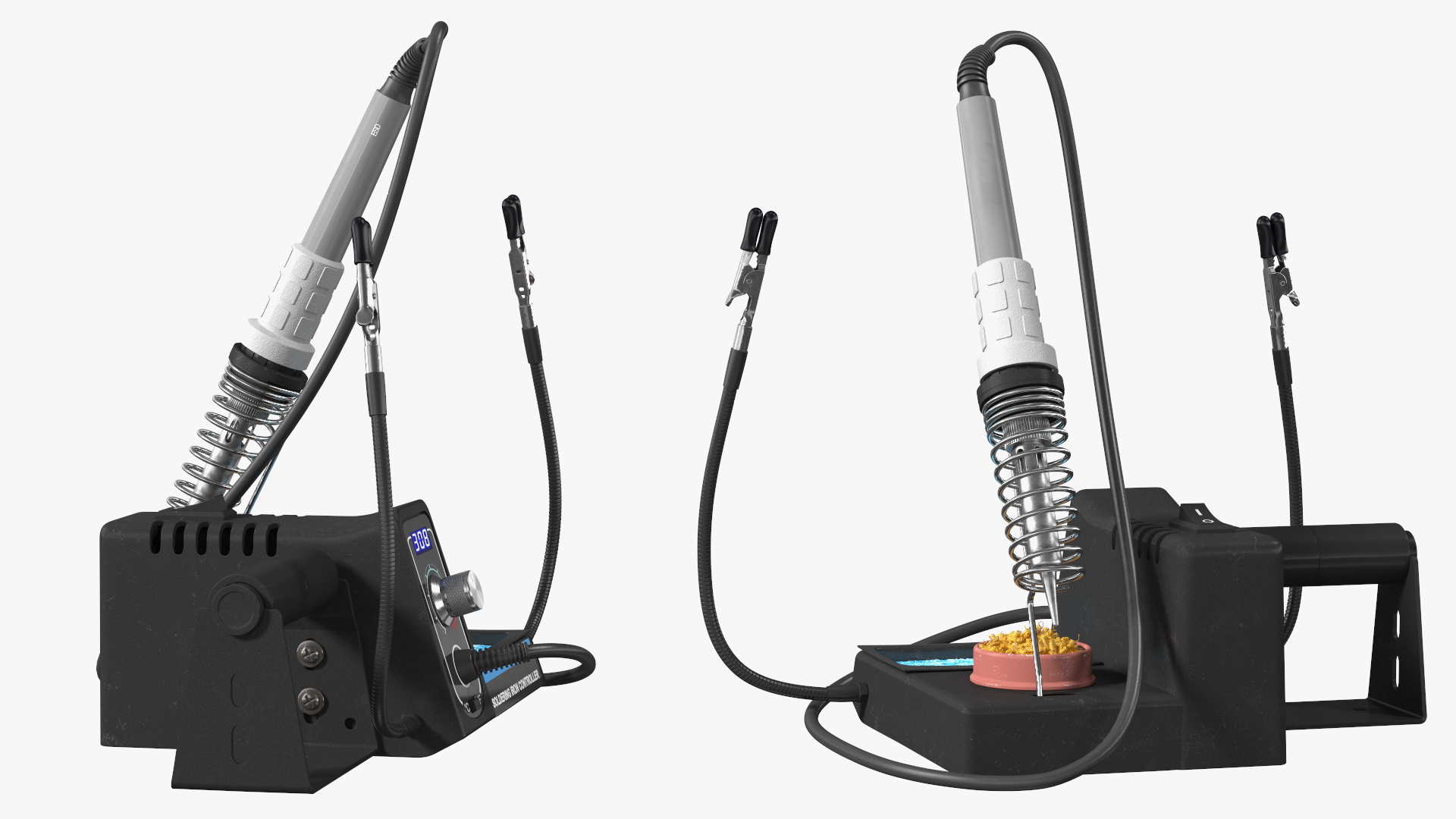 Digital Soldering Iron Station Set 3D model