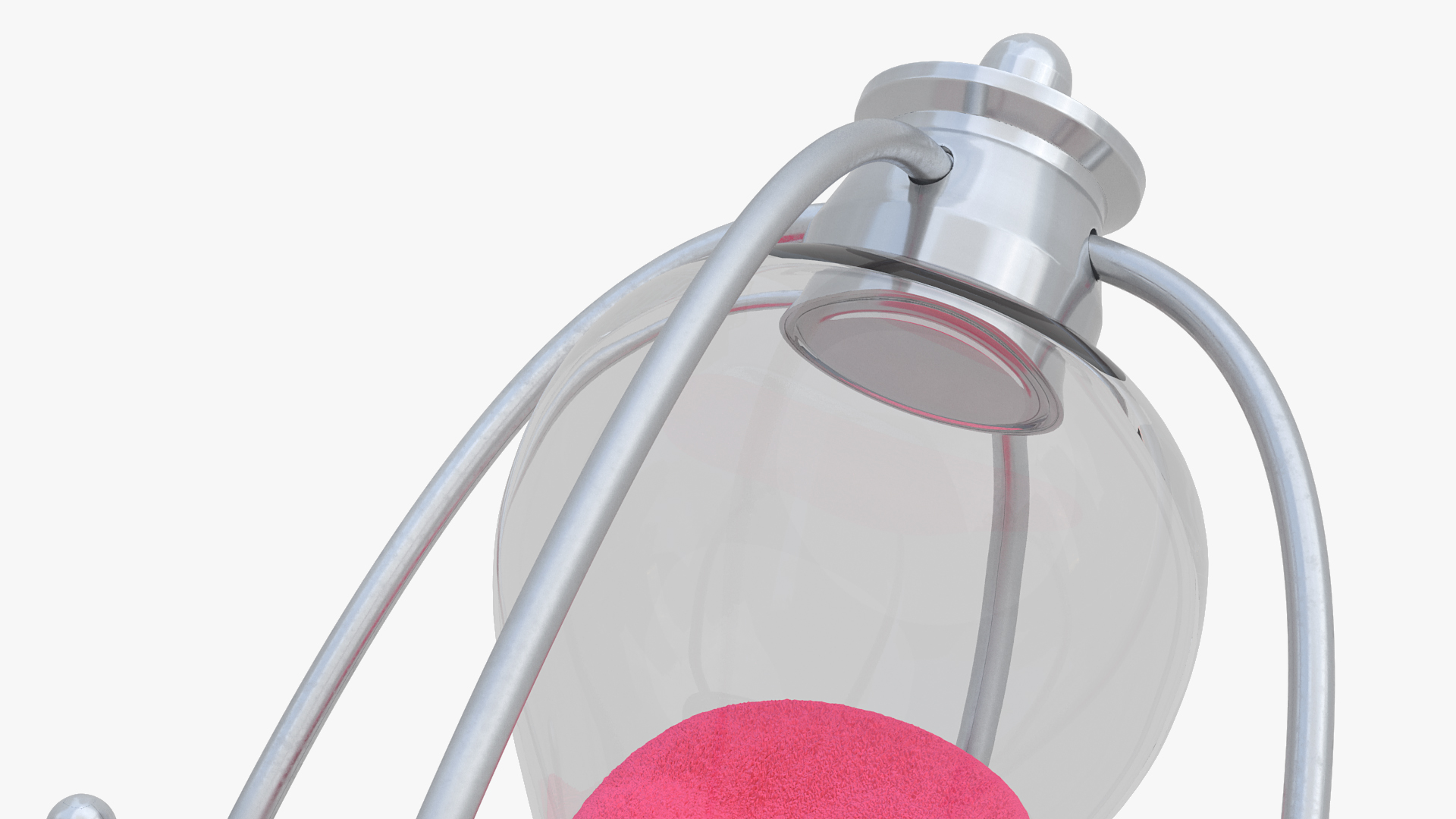 3D Silver Hourglass