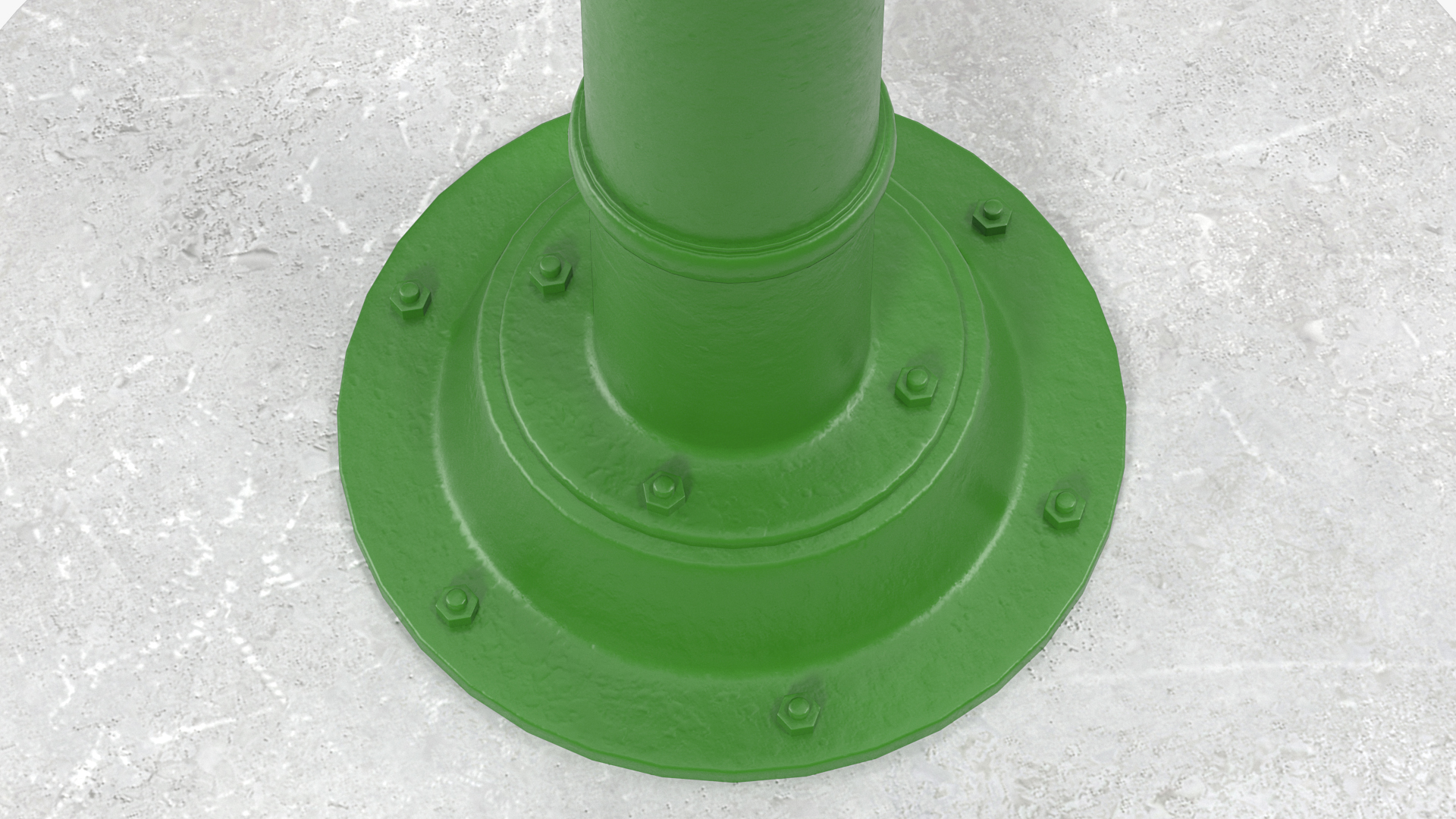 Restored Vintage Hand Water Pump Rigged 3D model