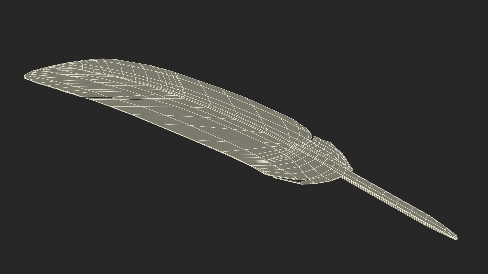3D Ruffed Grouse Feather