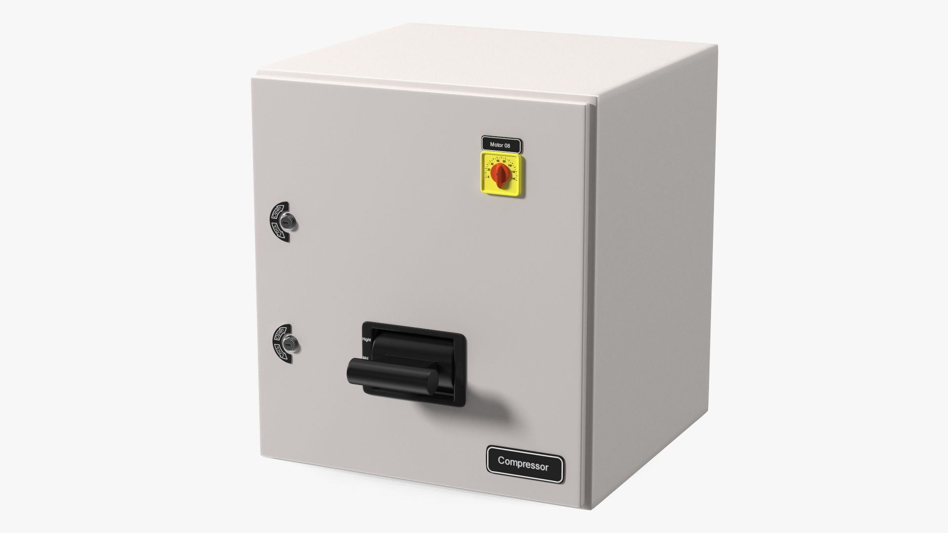 Industrial Compressor Control Unit 3D model