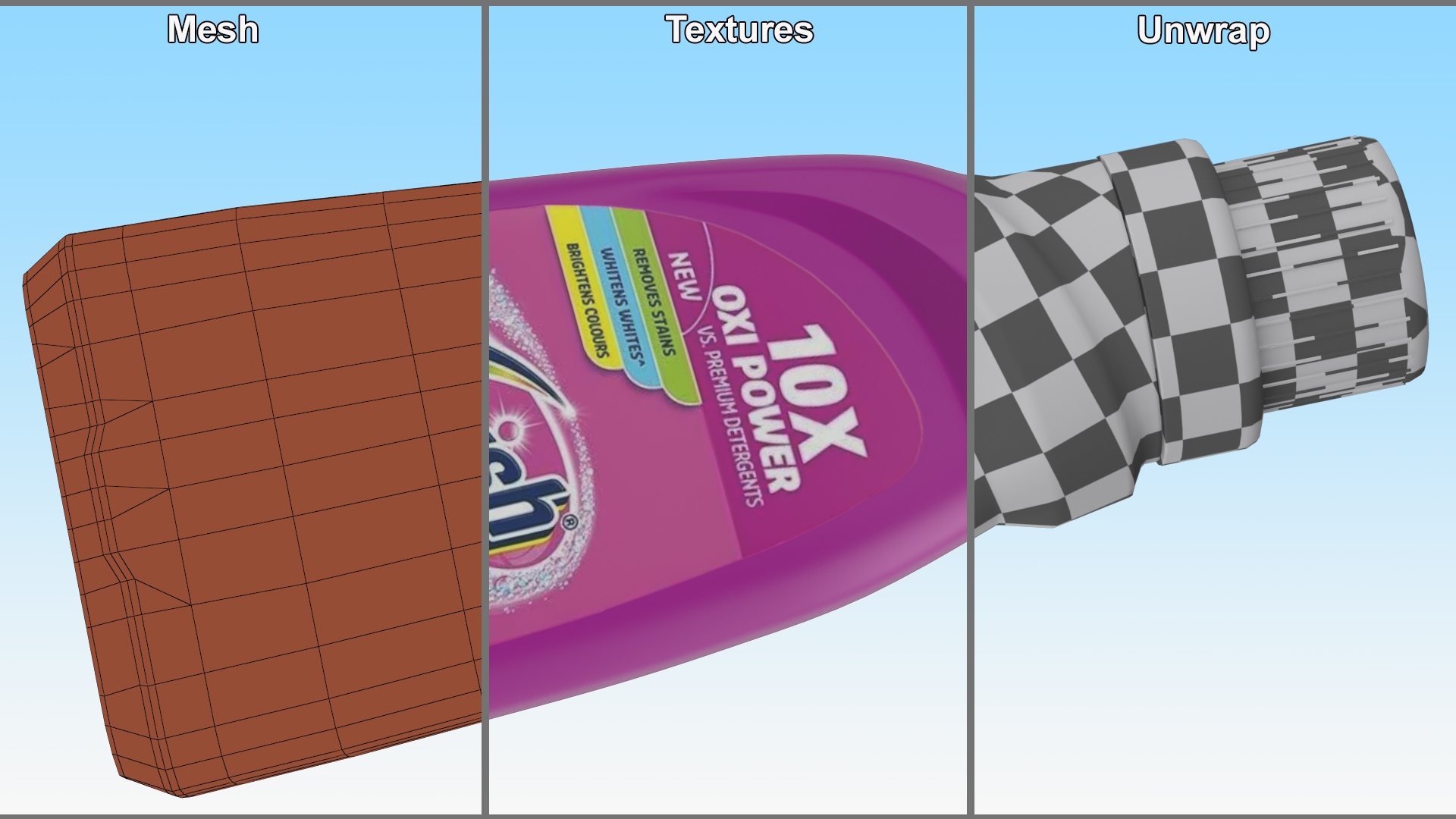 3D Vanish Stain Remover Bottle 400ml model