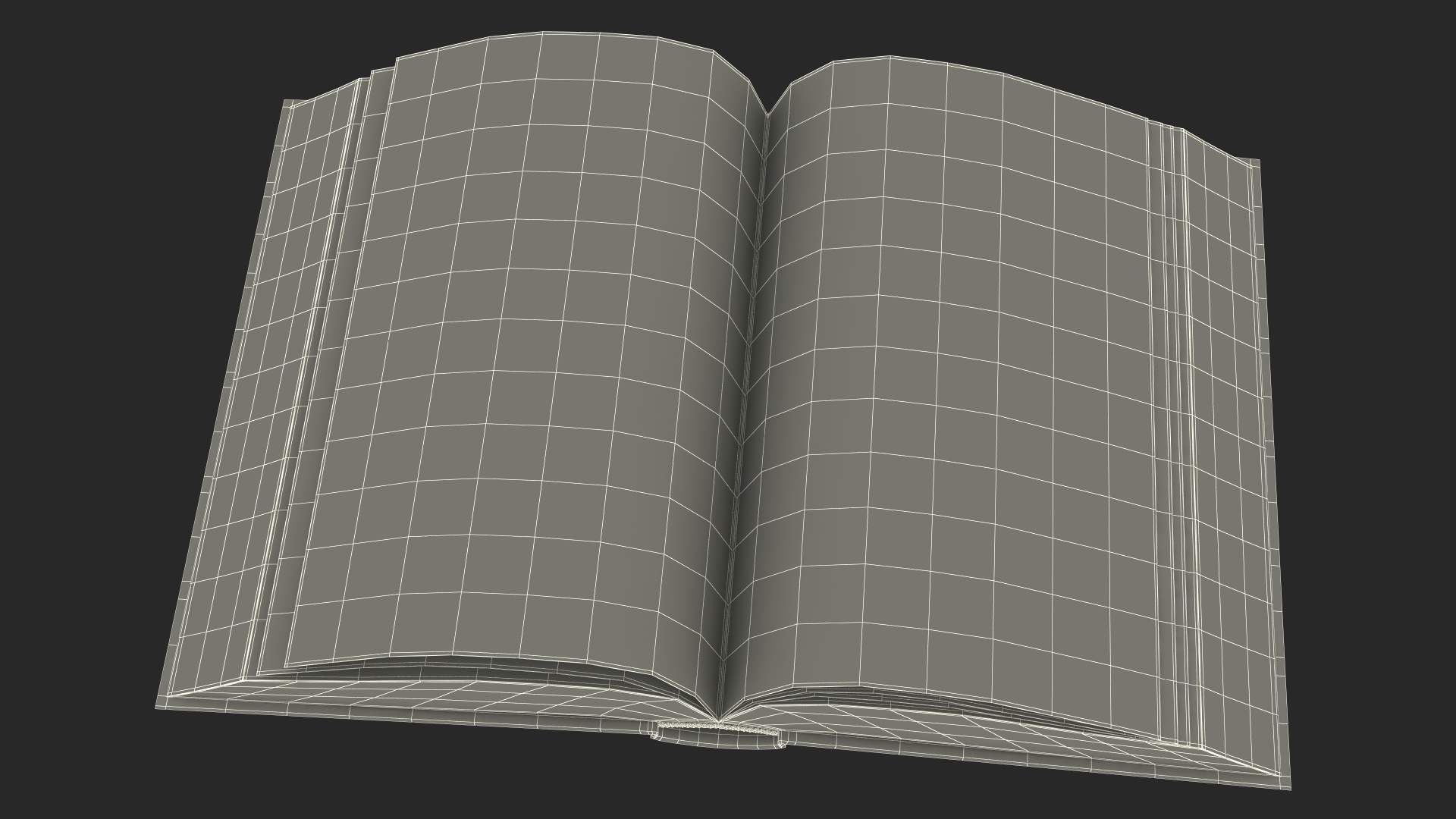 3D Hardcover Book Red English Text Rigged model