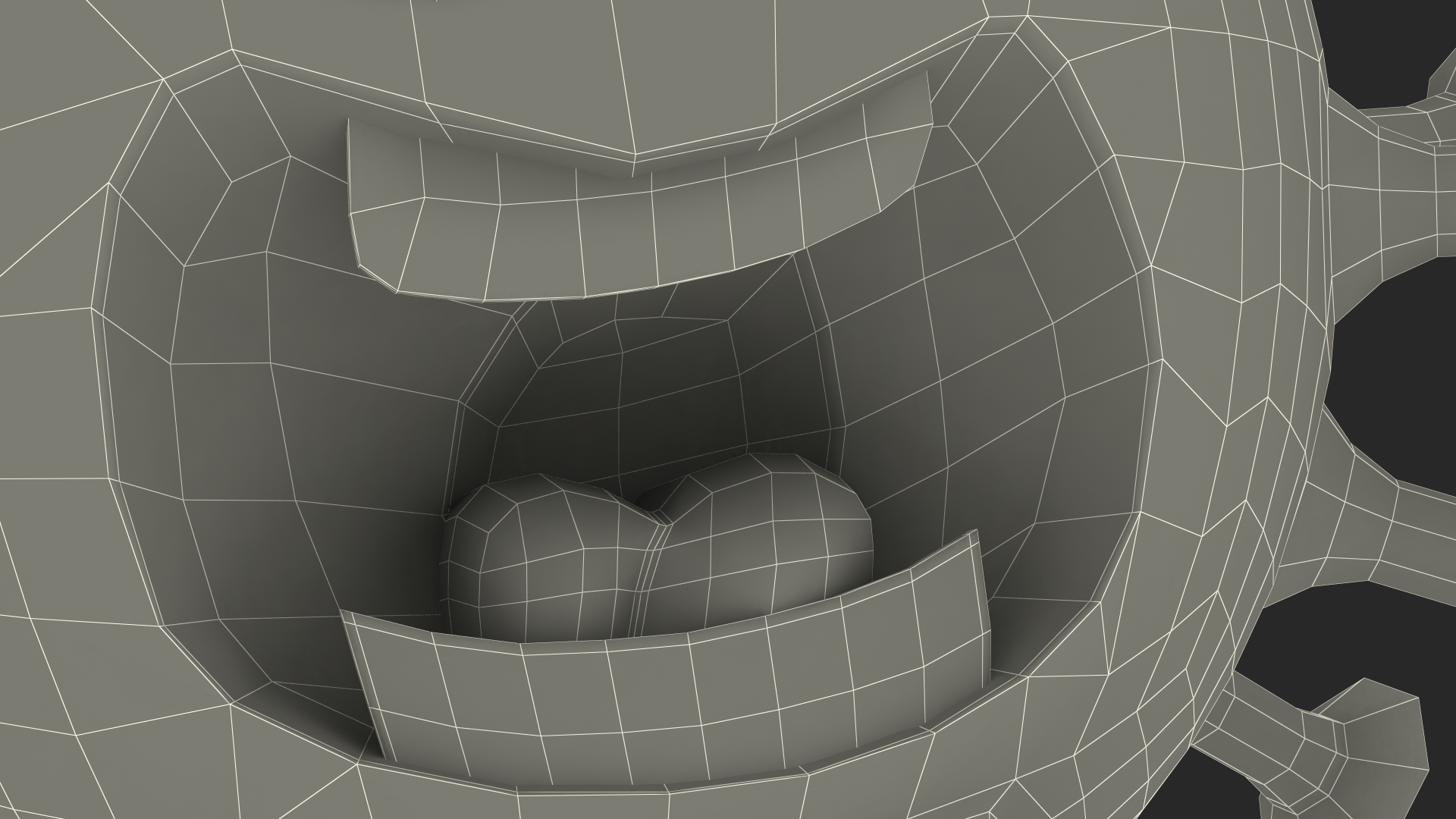 3D Covid Emoji Scared model