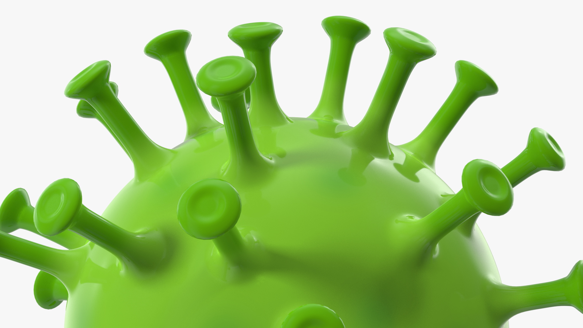 3D Covid Emoji Scared model