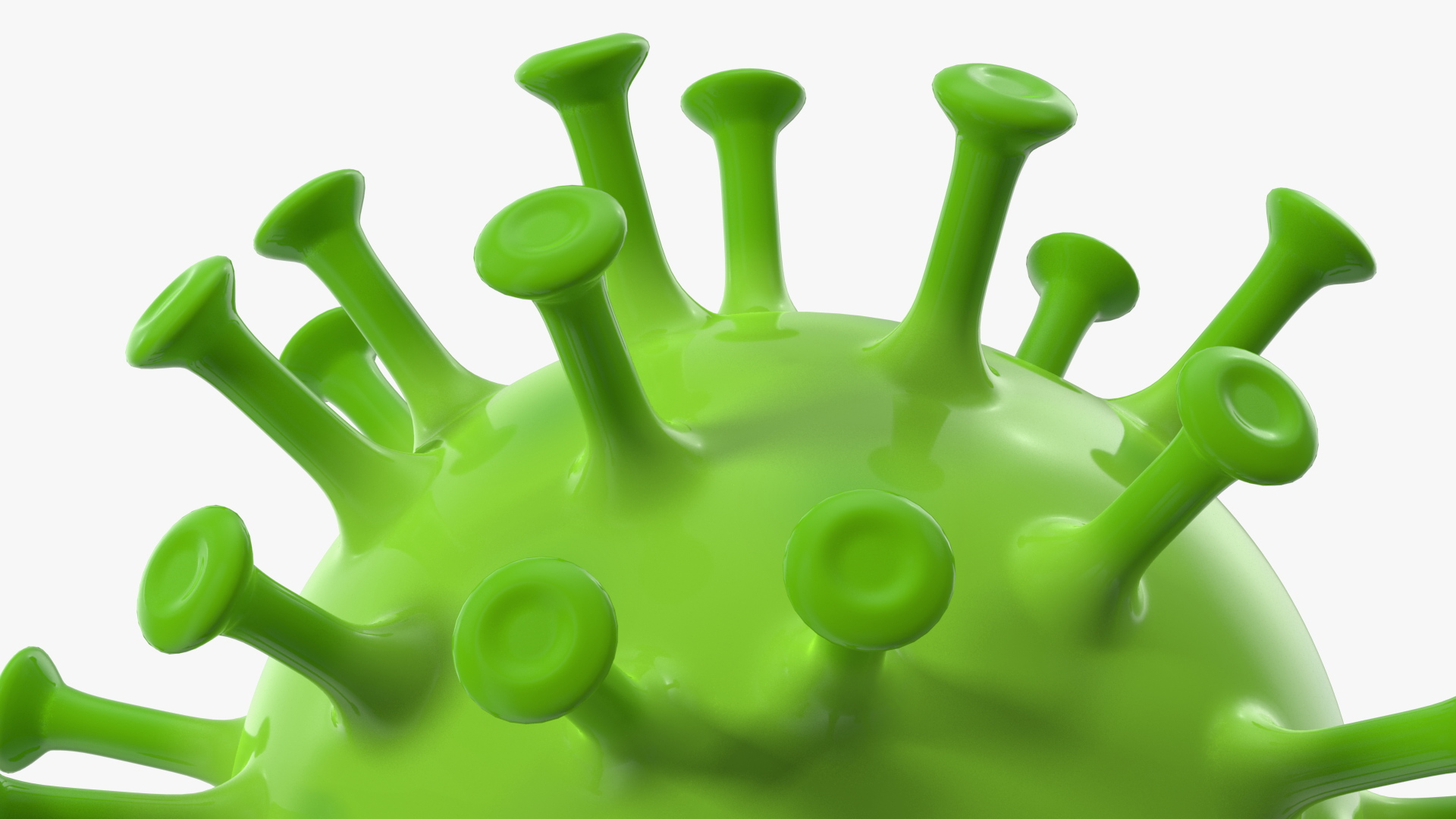 3D Covid Emoji Scared model