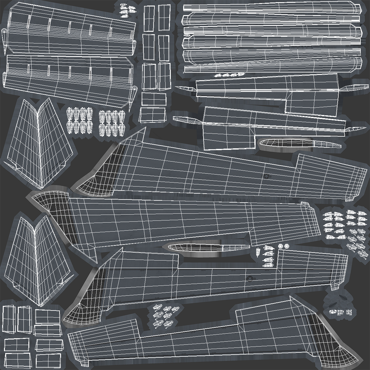 3D Strategic Bomber Rockwell B 1 Lancer Rigged model