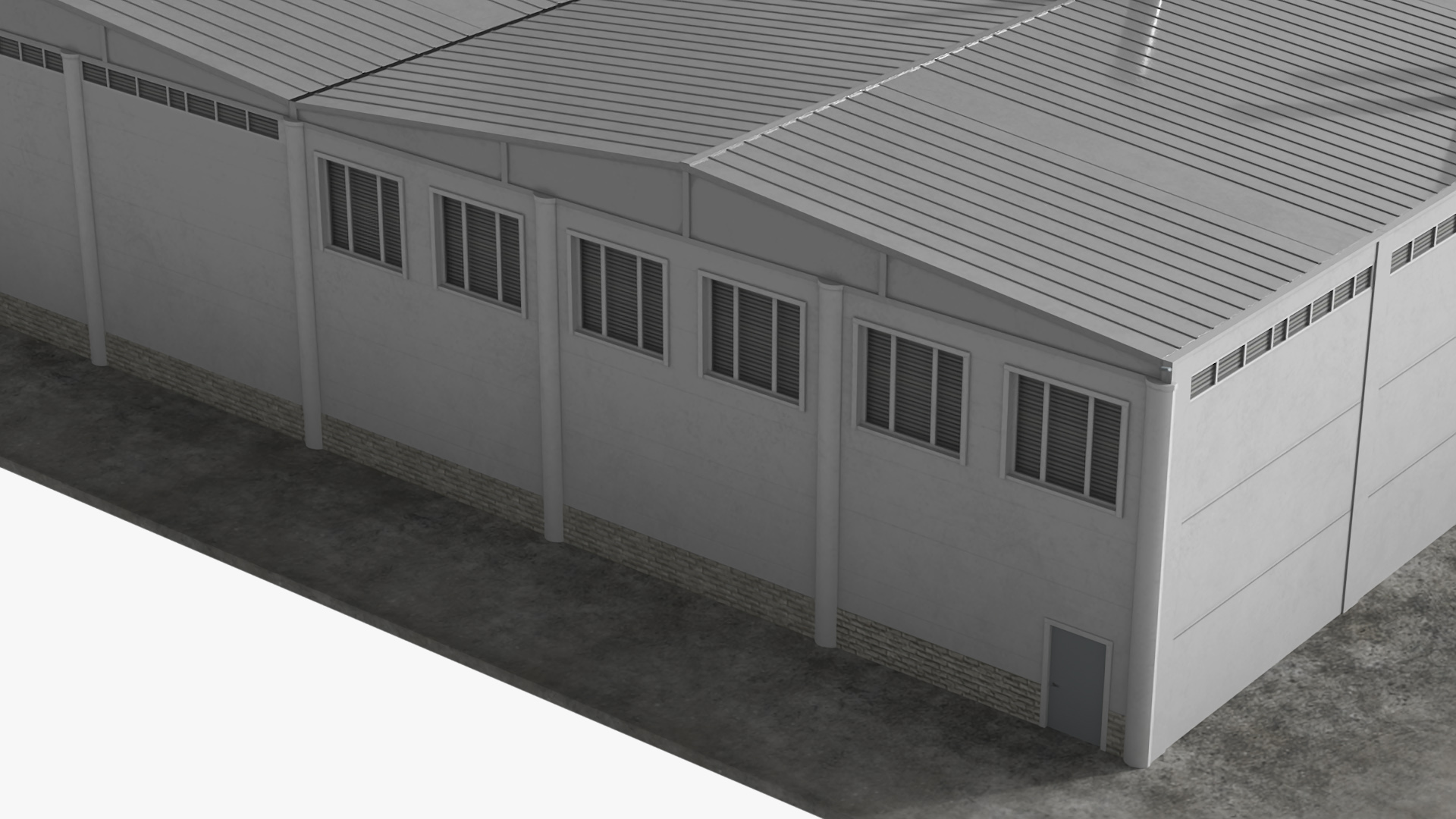 Large Factory Building 3D
