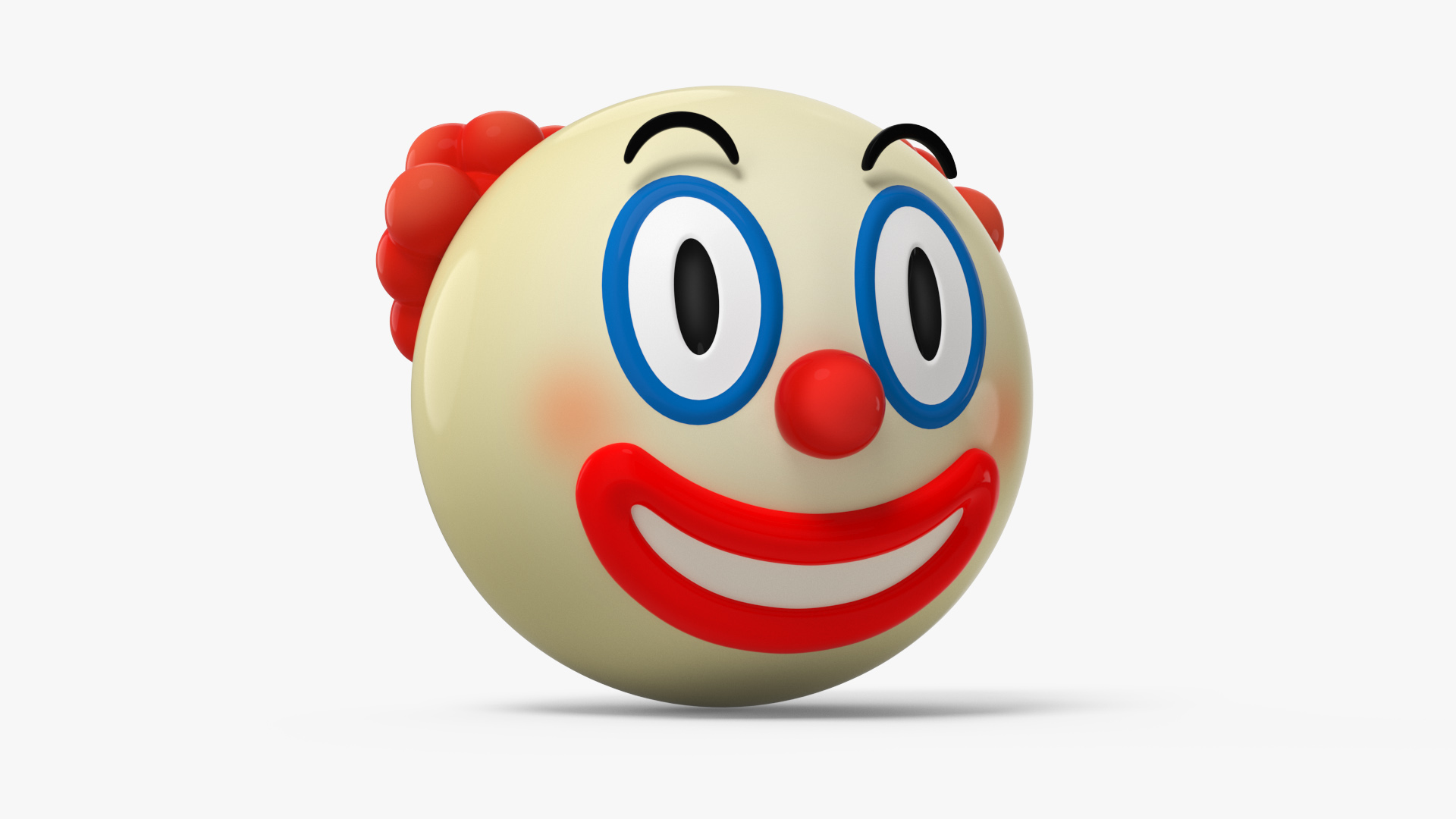 3D Emoji Clown Face
