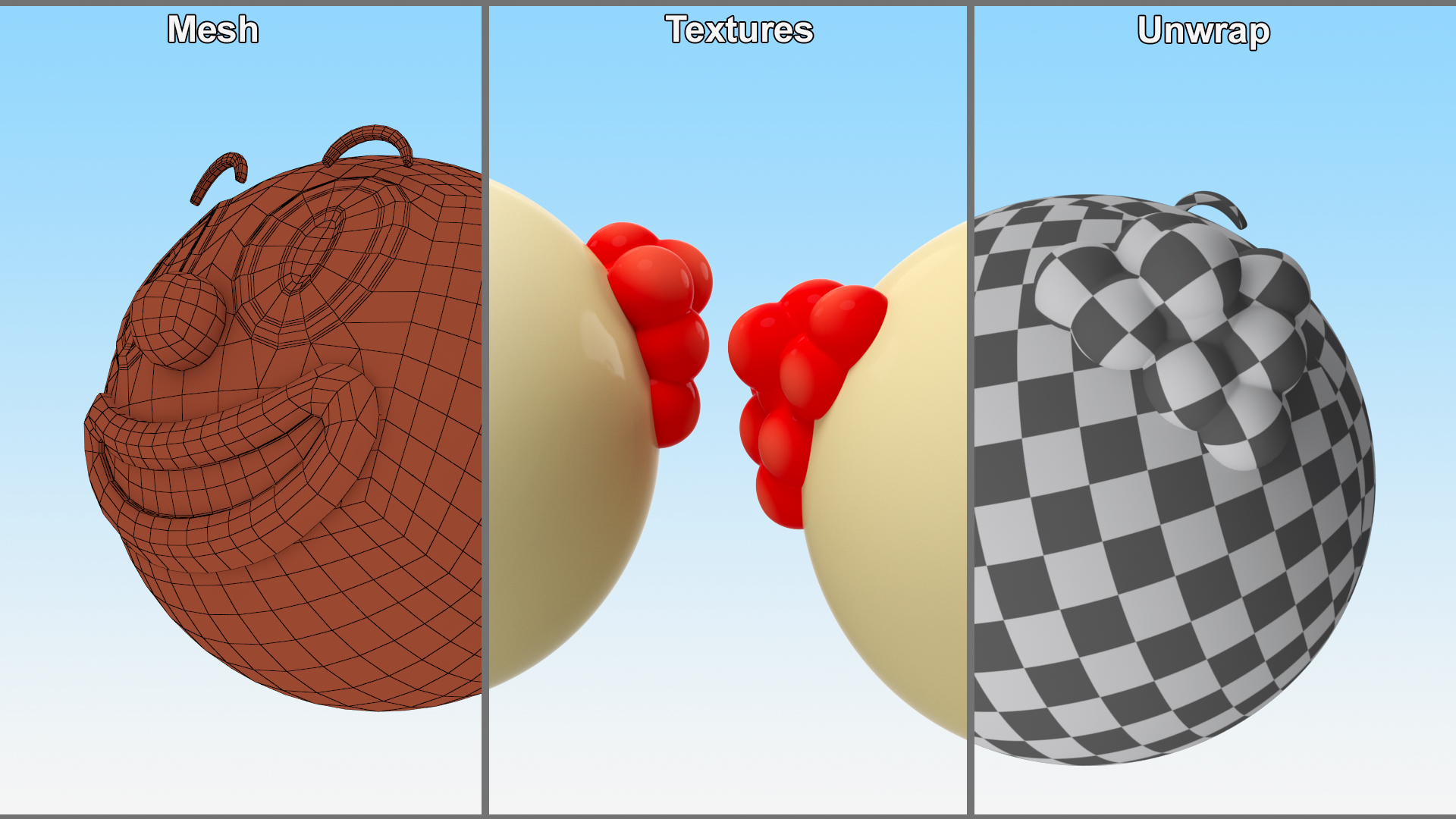3D Emoji Clown Face
