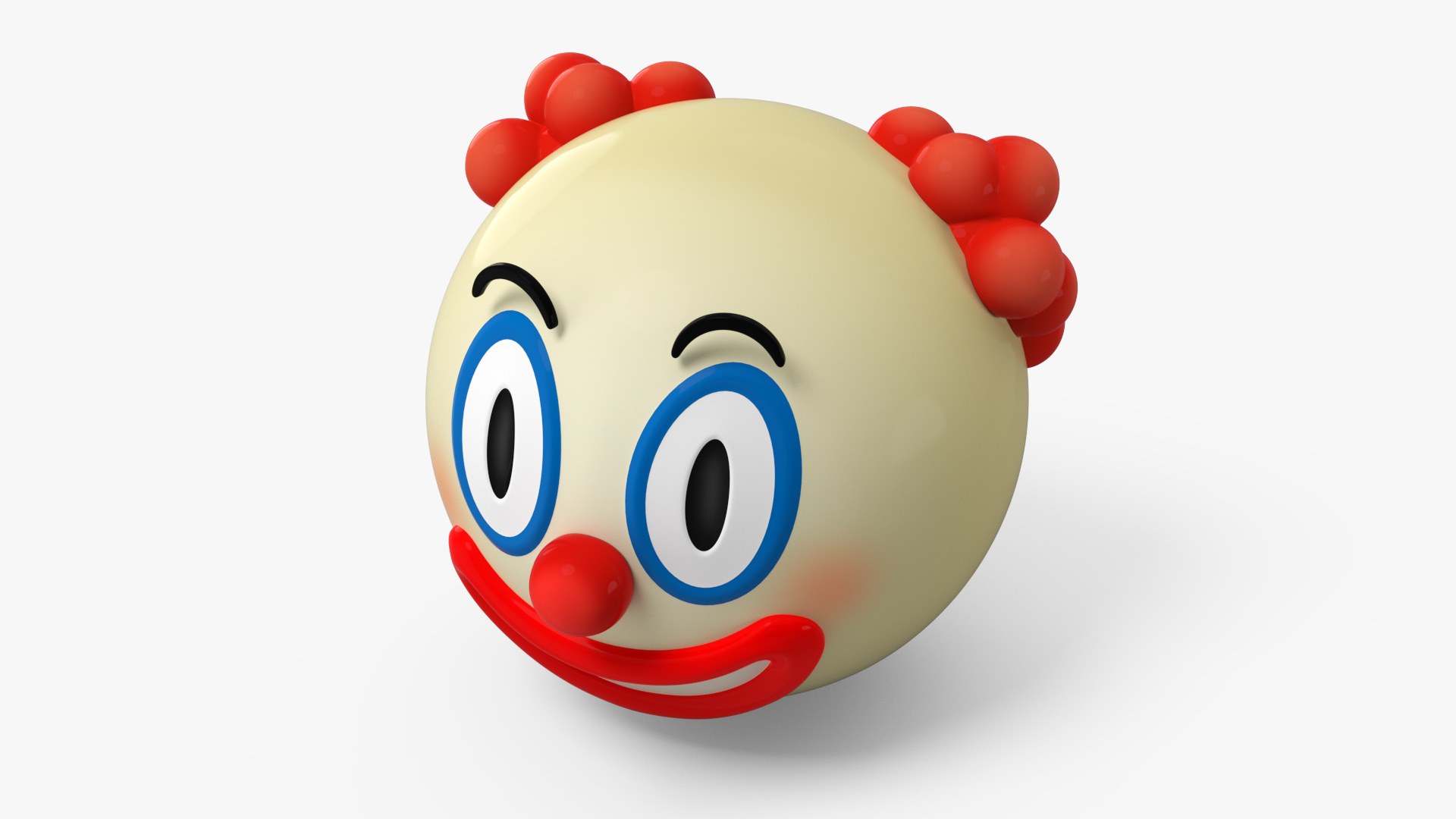 3D Emoji Clown Face