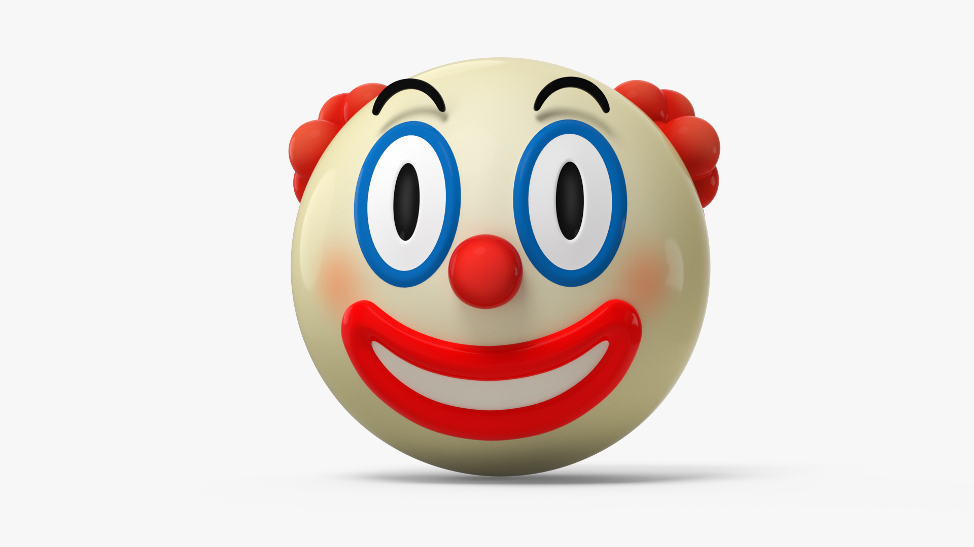 3D Emoji Clown Face