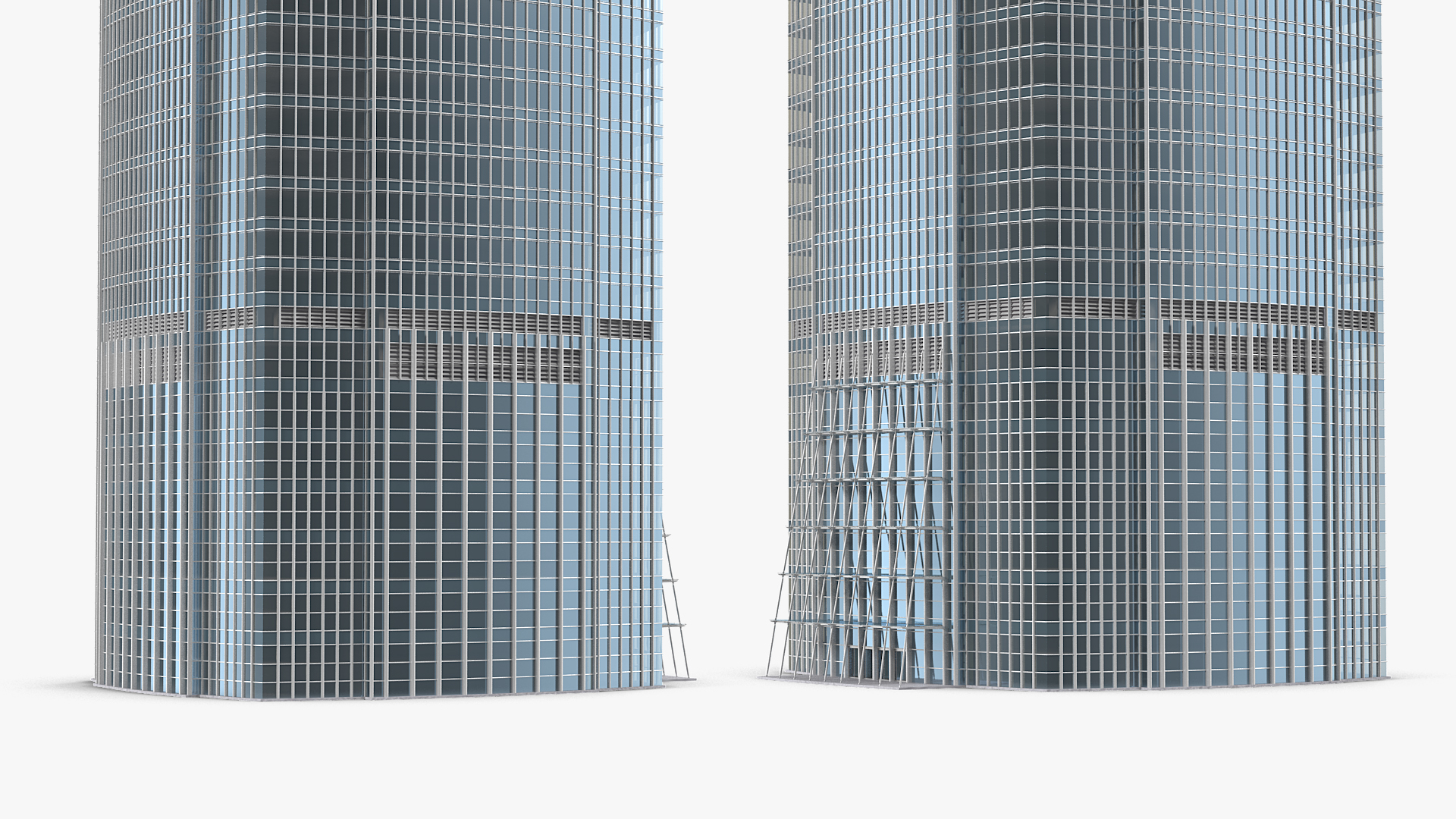 3D Hong Kong International Finance Centre model