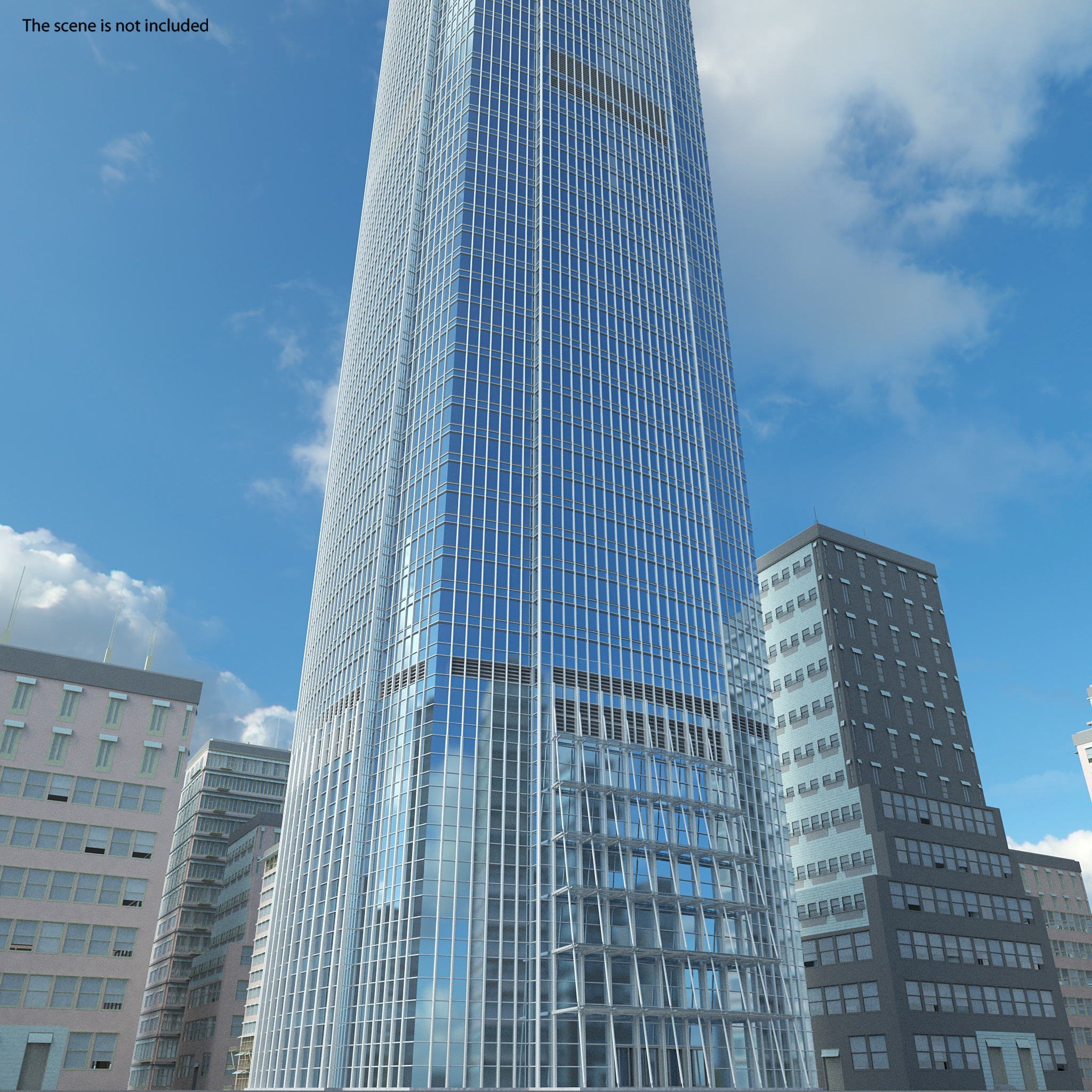 3D Hong Kong International Finance Centre model