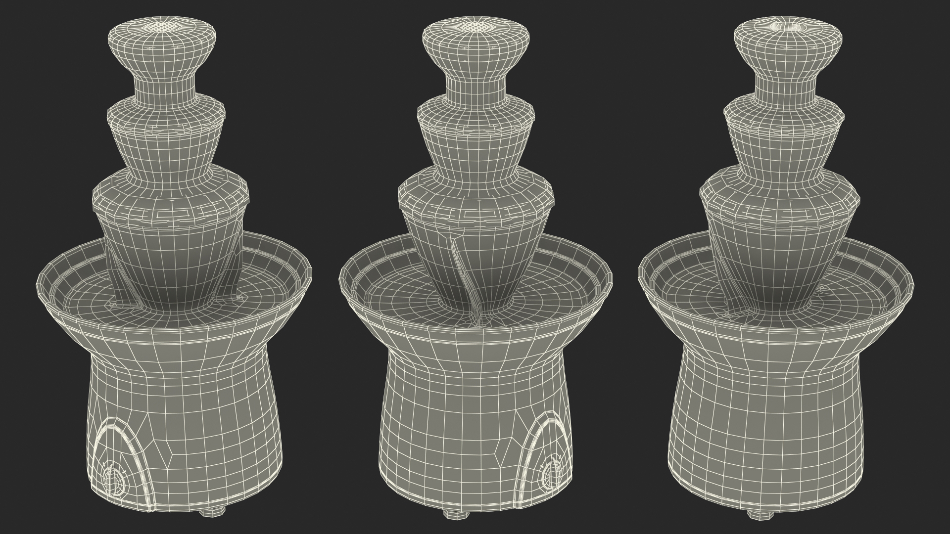 3D Chocolate Fountain Wilton Pro 3 Tier