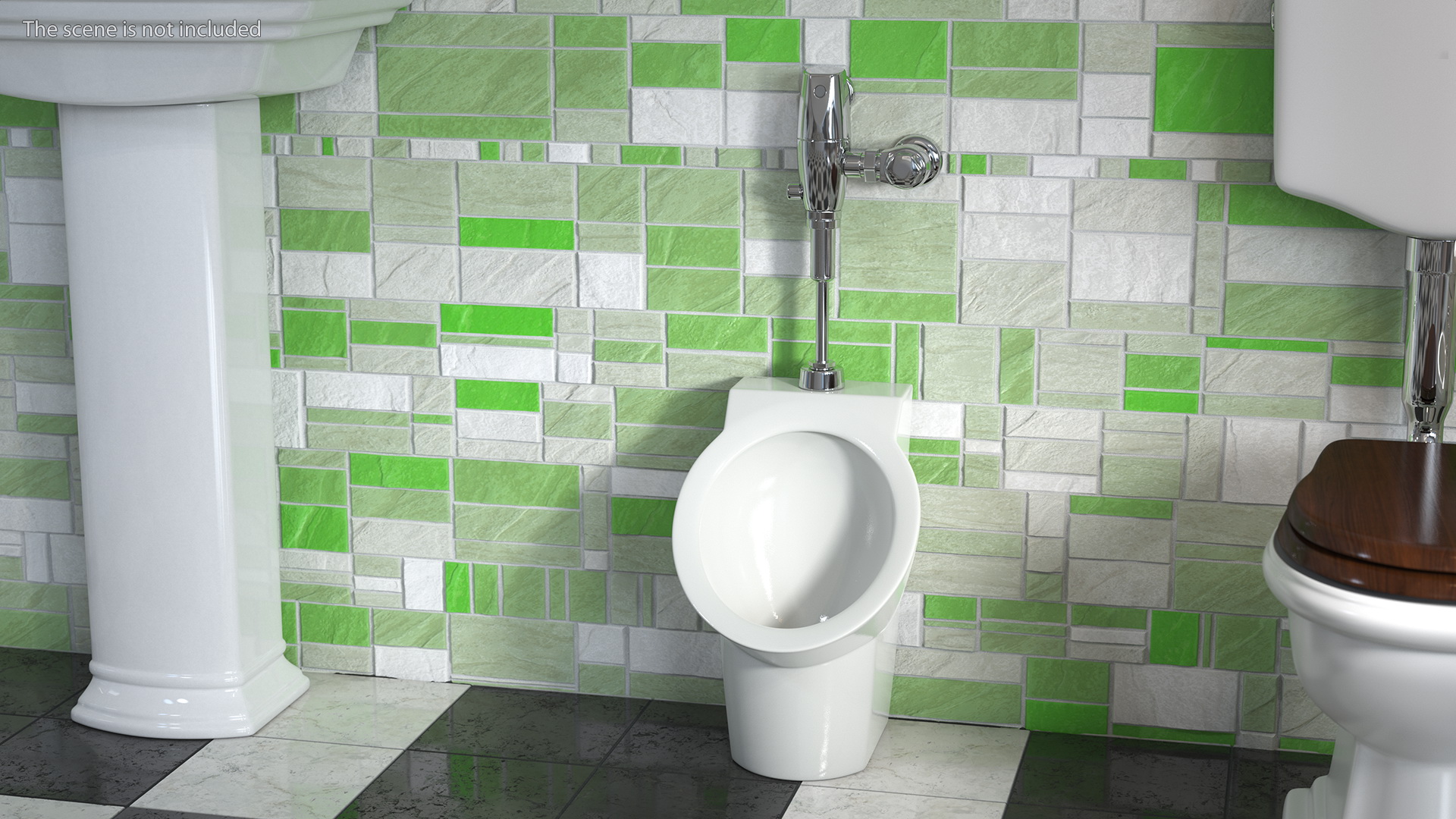 American Standard Decorum Wall Hung Urinal 3D