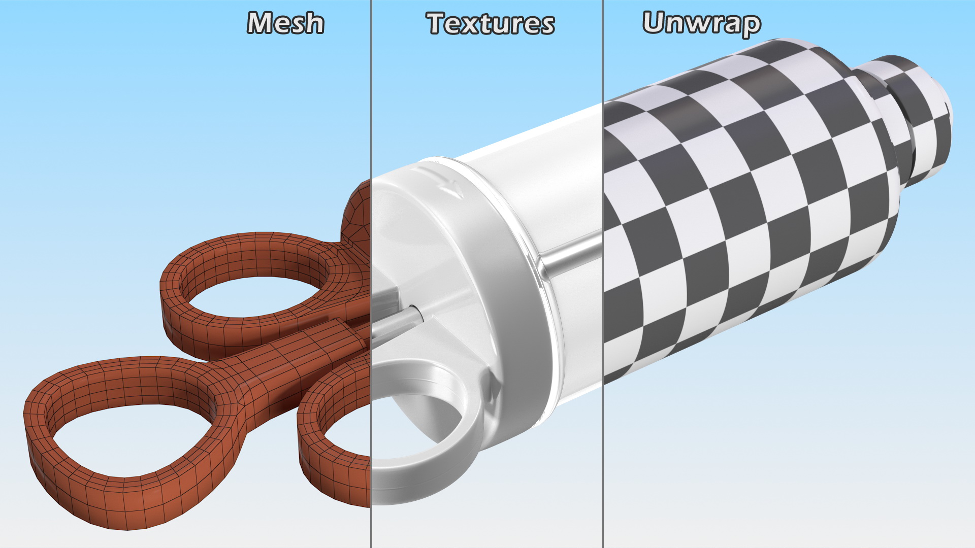 3D model Plastic Dessert Decoration Syringe Empty