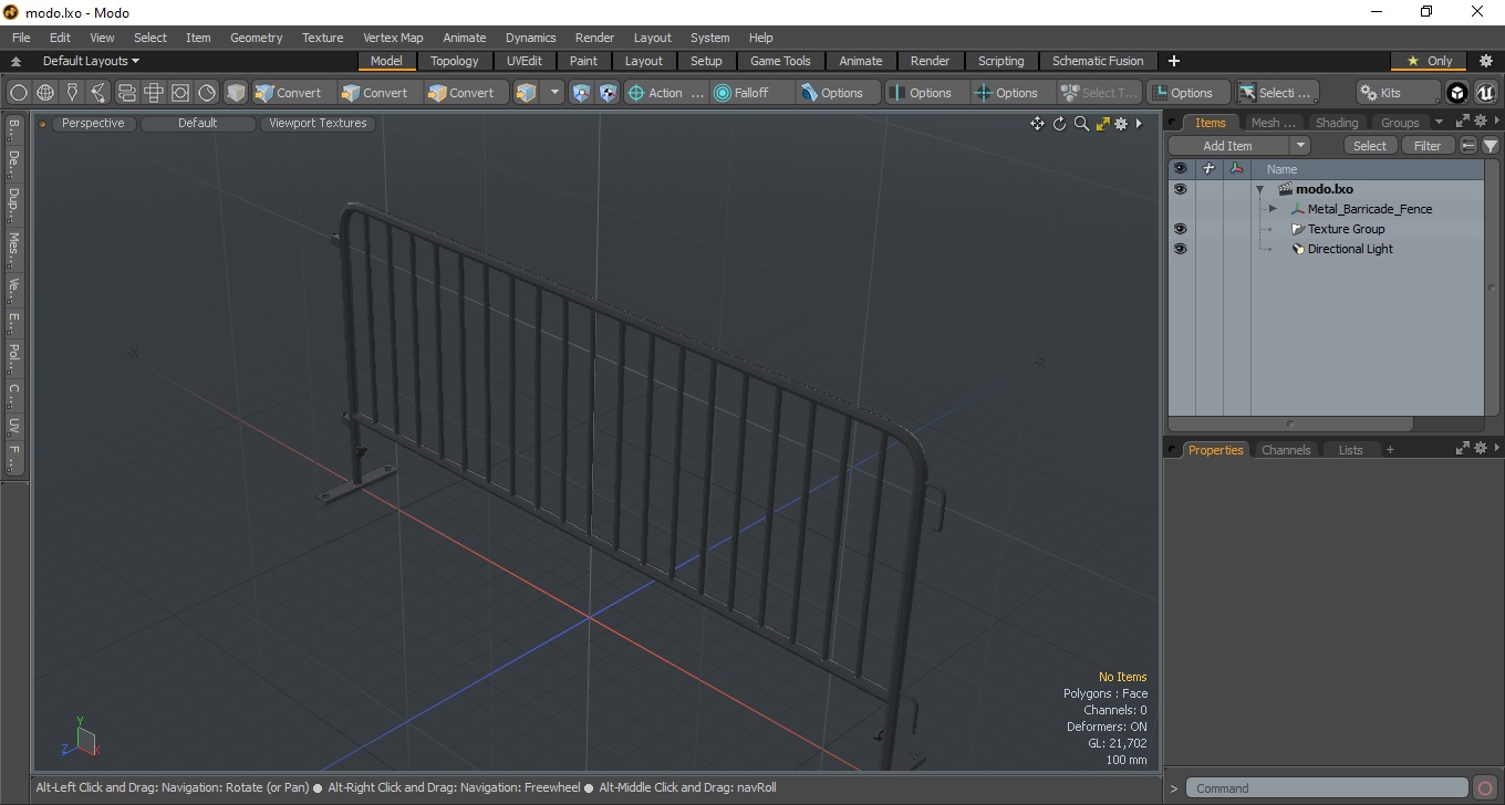 3D Metal Barricade Fence